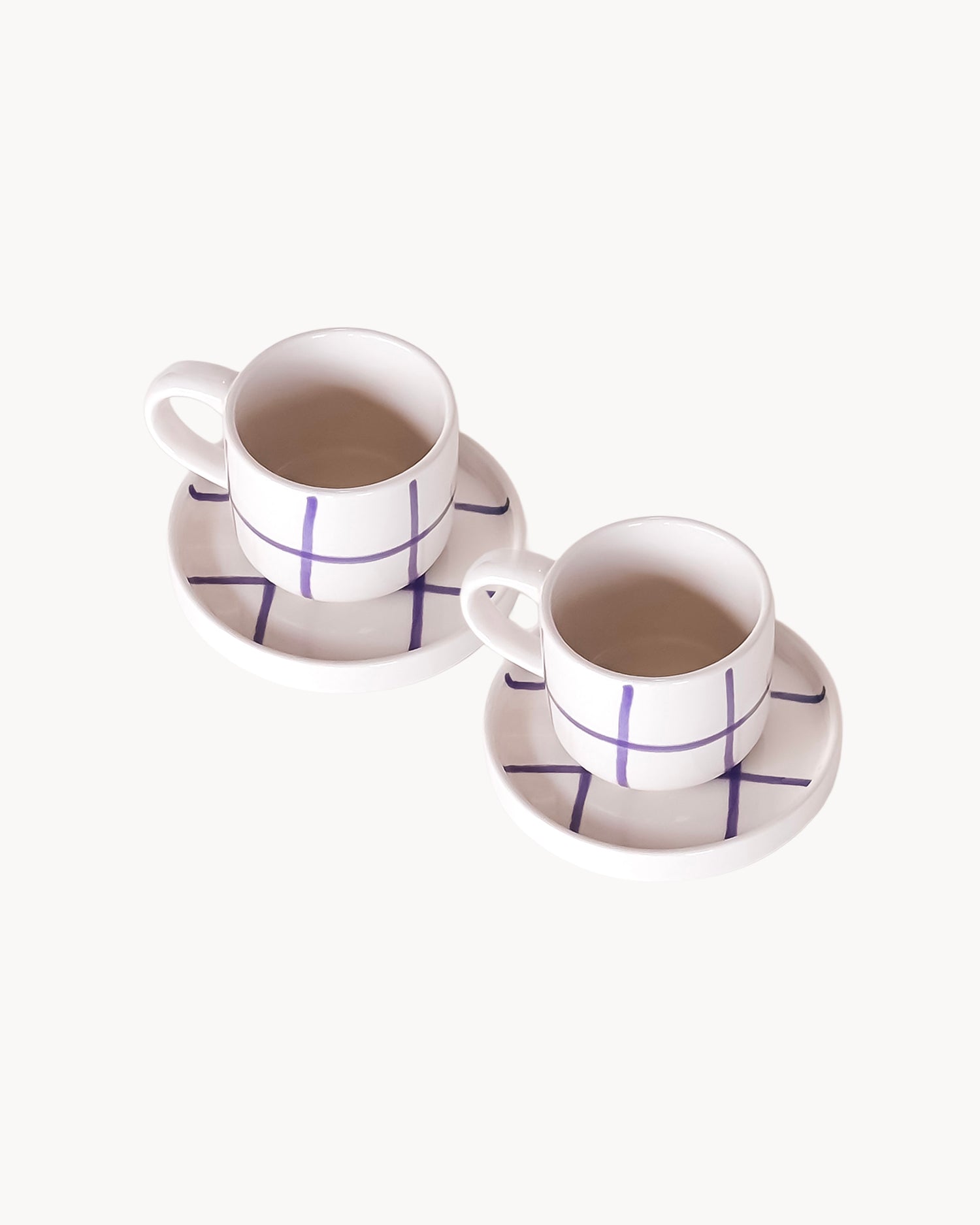 Set 2 tazzine da caffè in ceramica dipinta a mano Magazin Minori