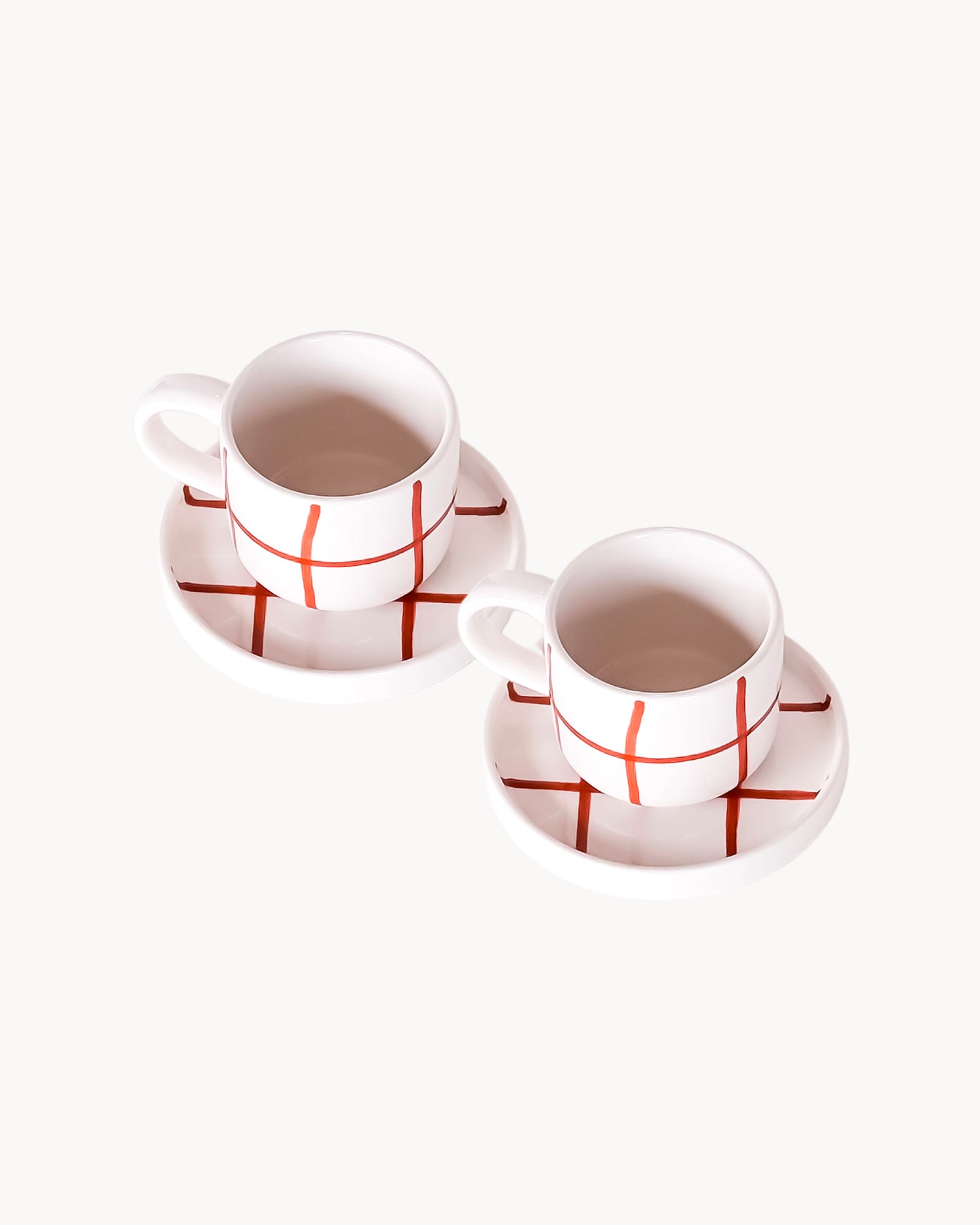 Set 2 tazzine da caffè in ceramica dipinta a mano Magazin Minori