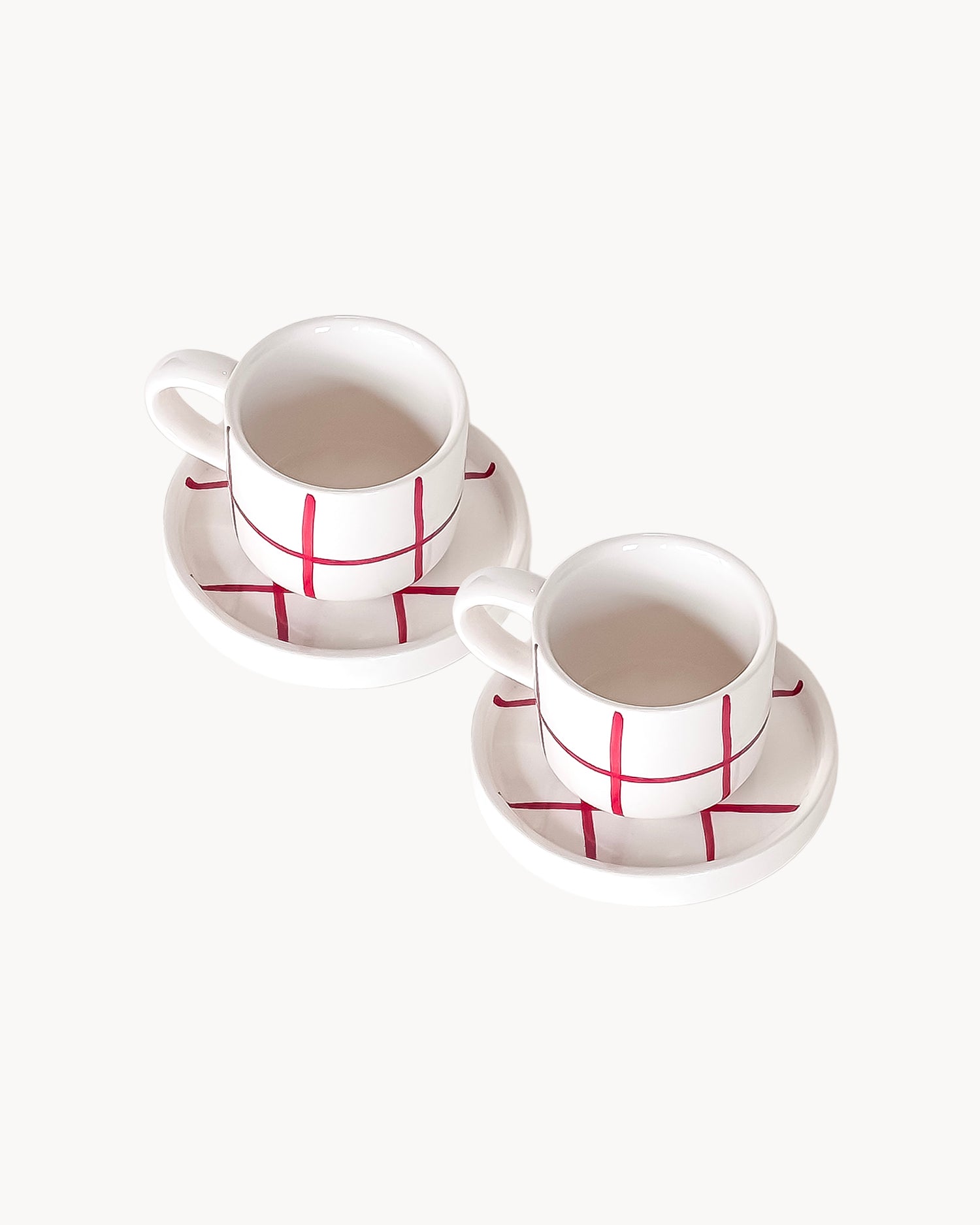 Set 2 tazzine da caffè in ceramica dipinta a mano Magazin Minori