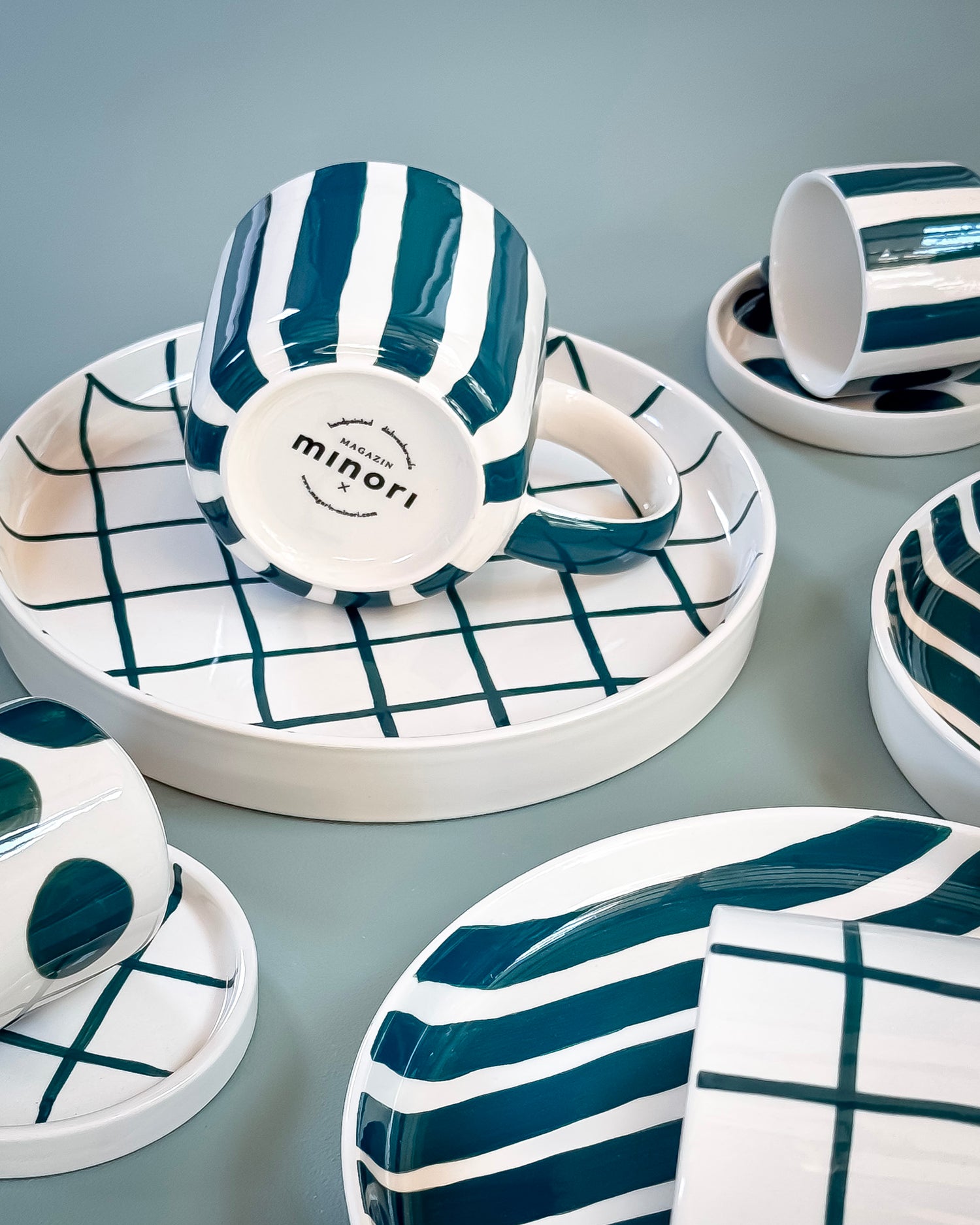 Piatto piccolo in ceramica dipinto a mano Magazin Minori