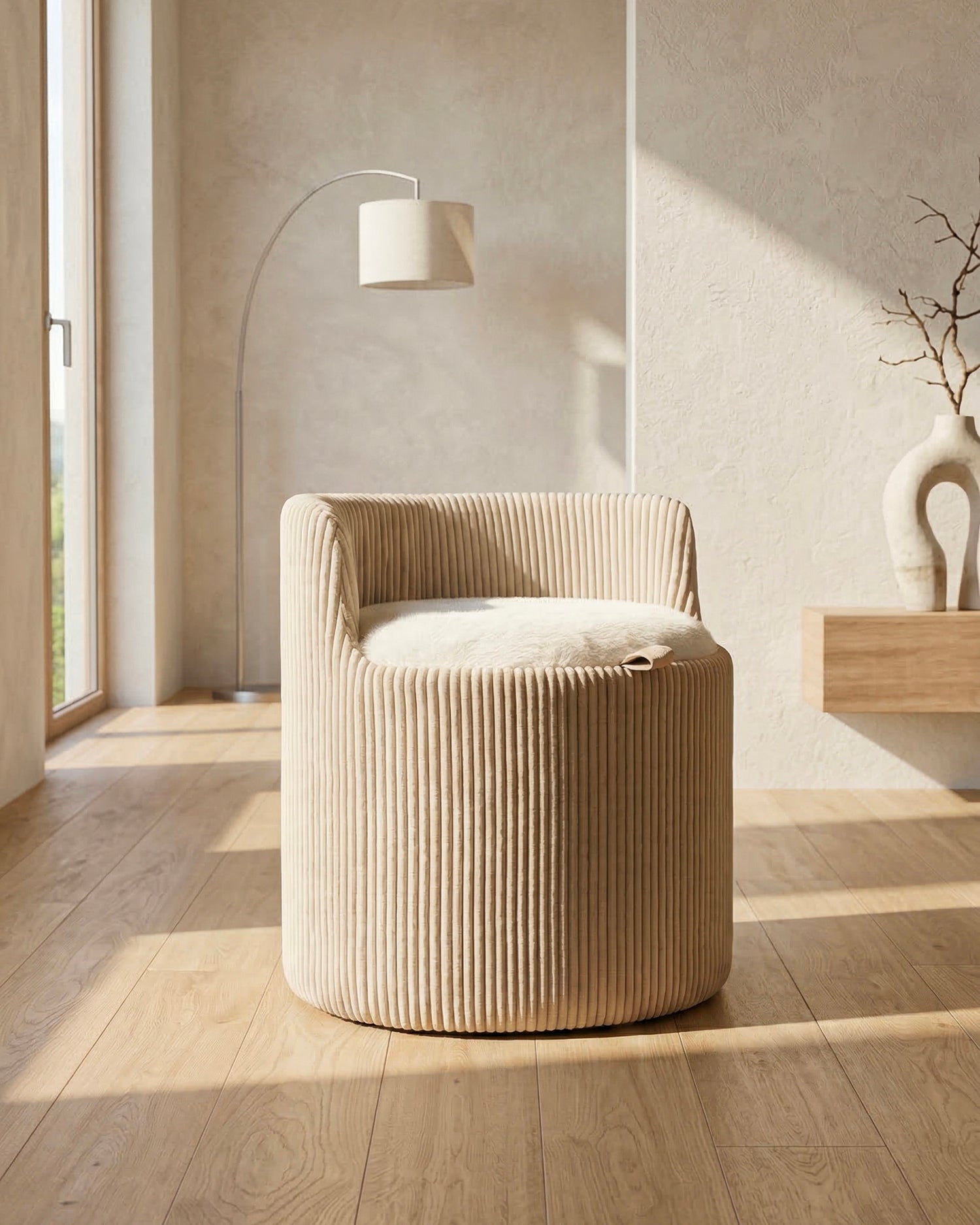 Pouf imbottito contenitore Dublin