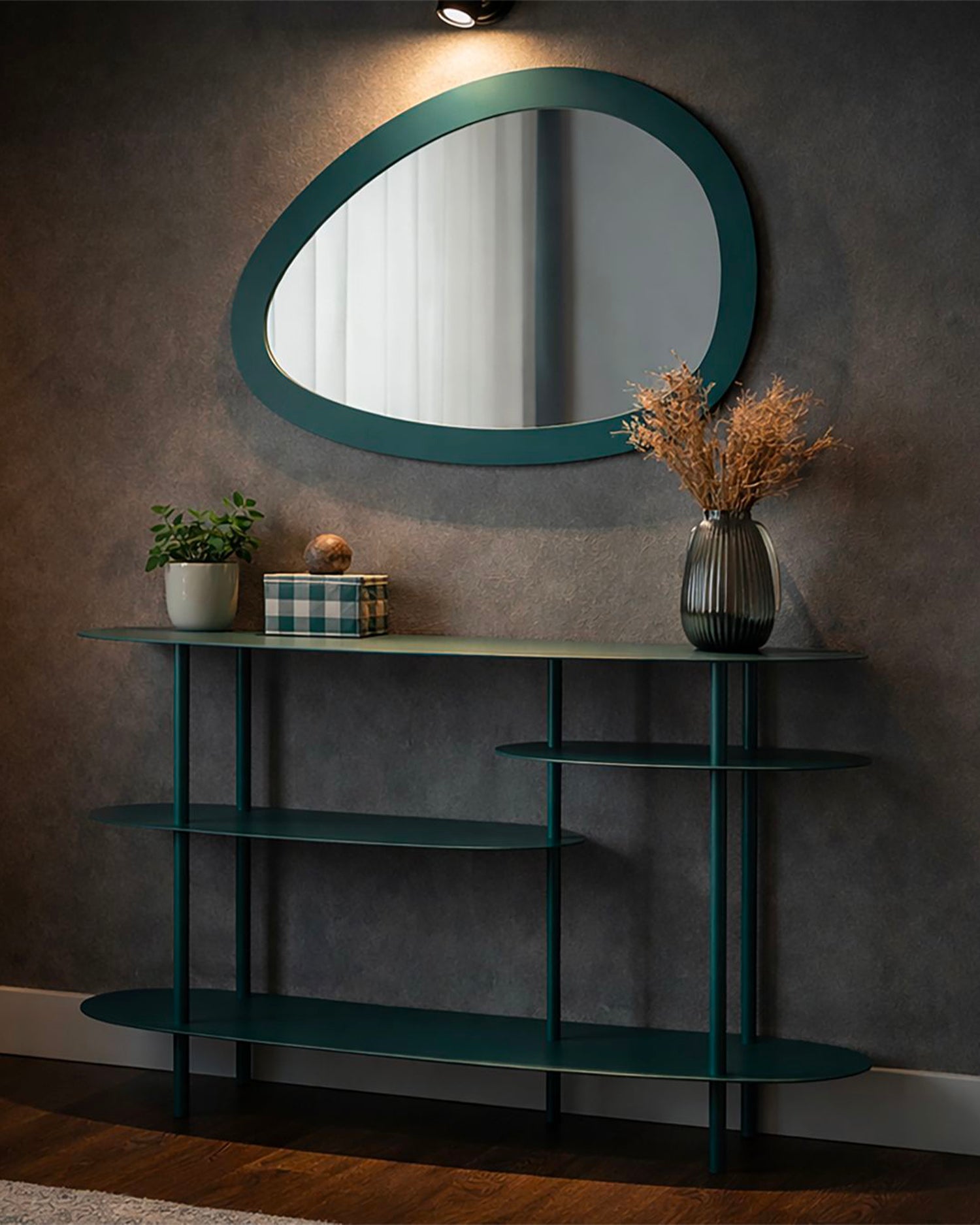 Scaffale basso in metallo Saturn