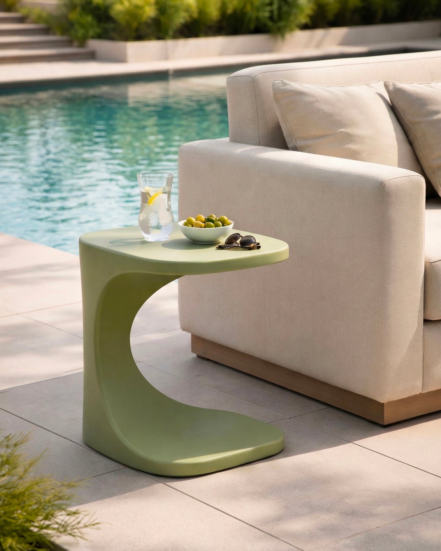 Tavolino da esterno in polipropilene Ibiza