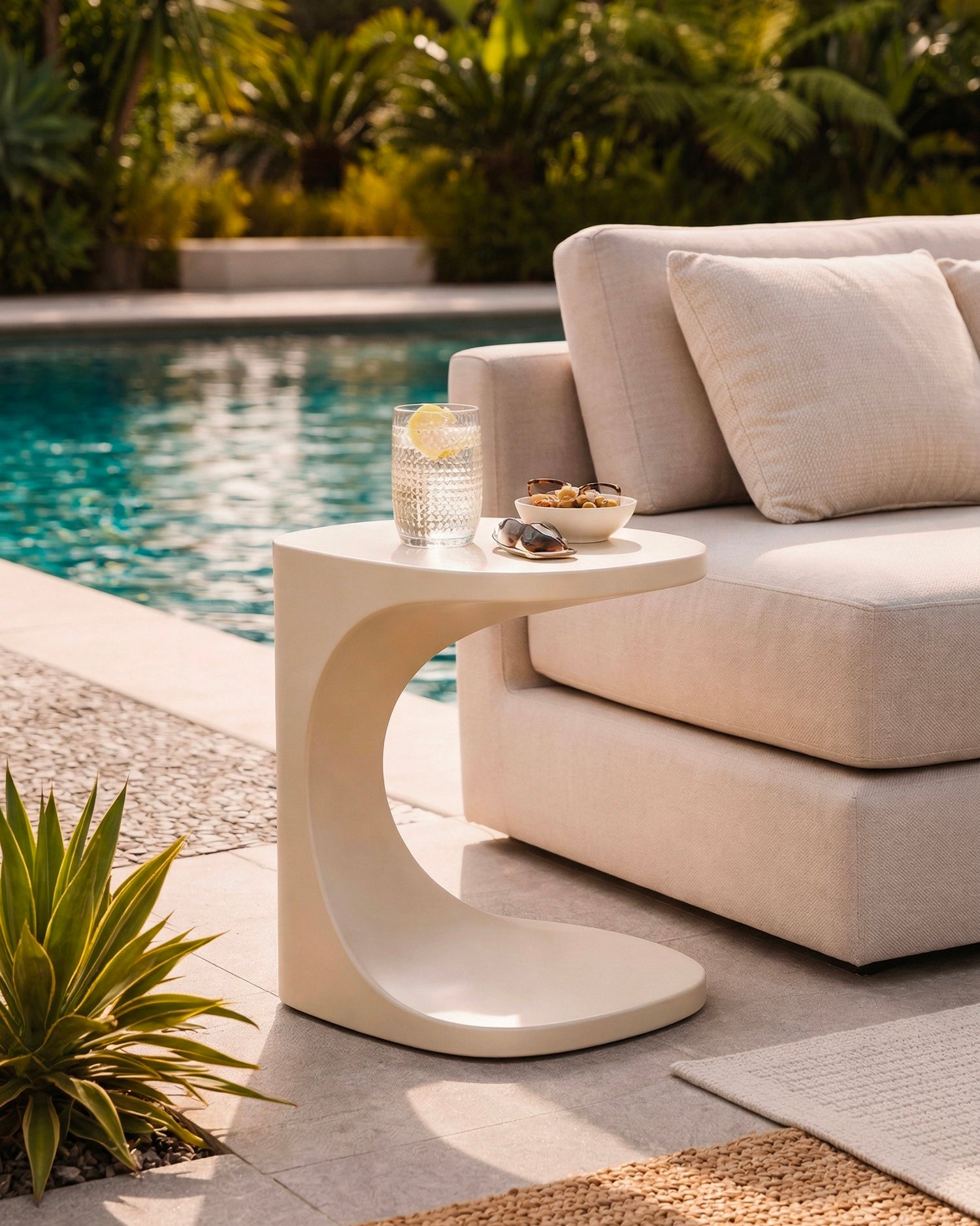 Tavolino da esterno in polipropilene Ibiza