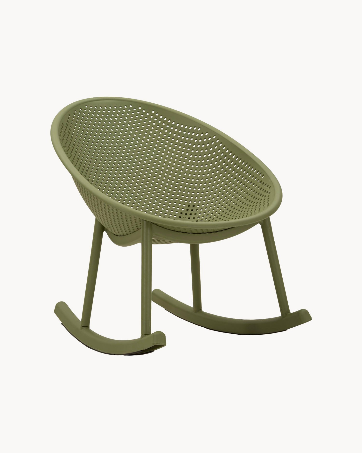 Set 2 sedie a dondolo da esterno in polipropilene Ibiza