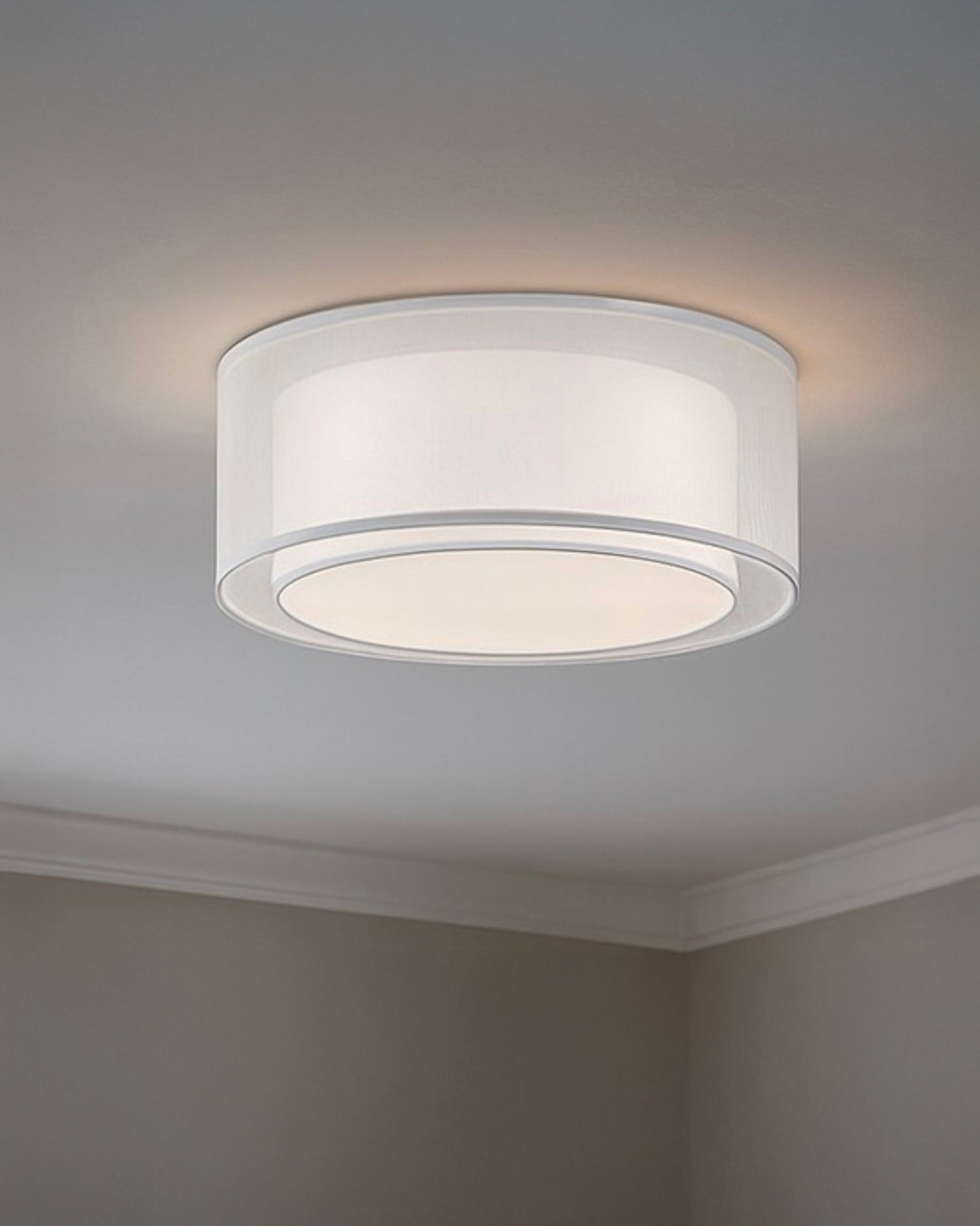 Lampada da soffitto in tessuto Bergamo