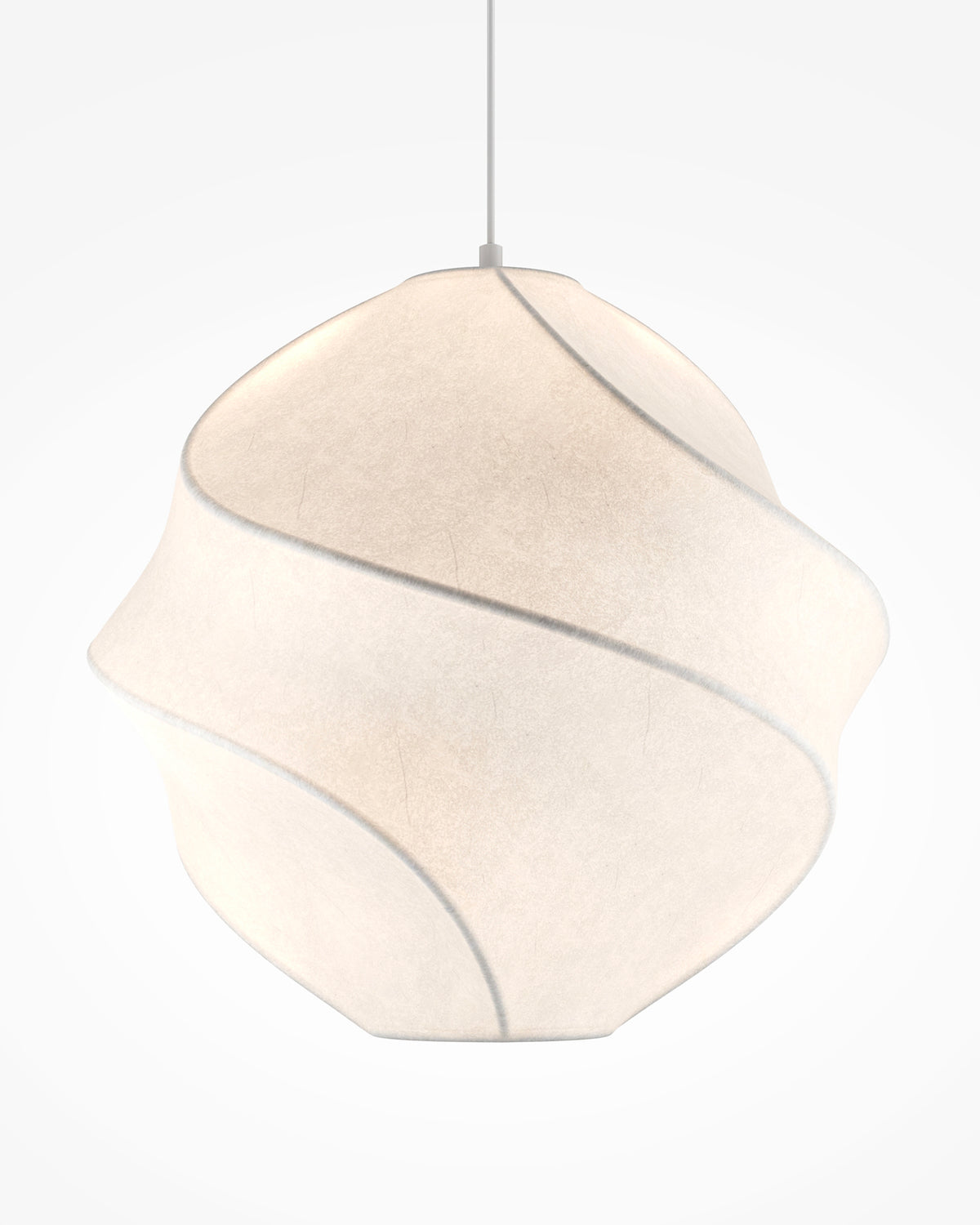Lampada a sospensione con paralume in tessuto Bloom