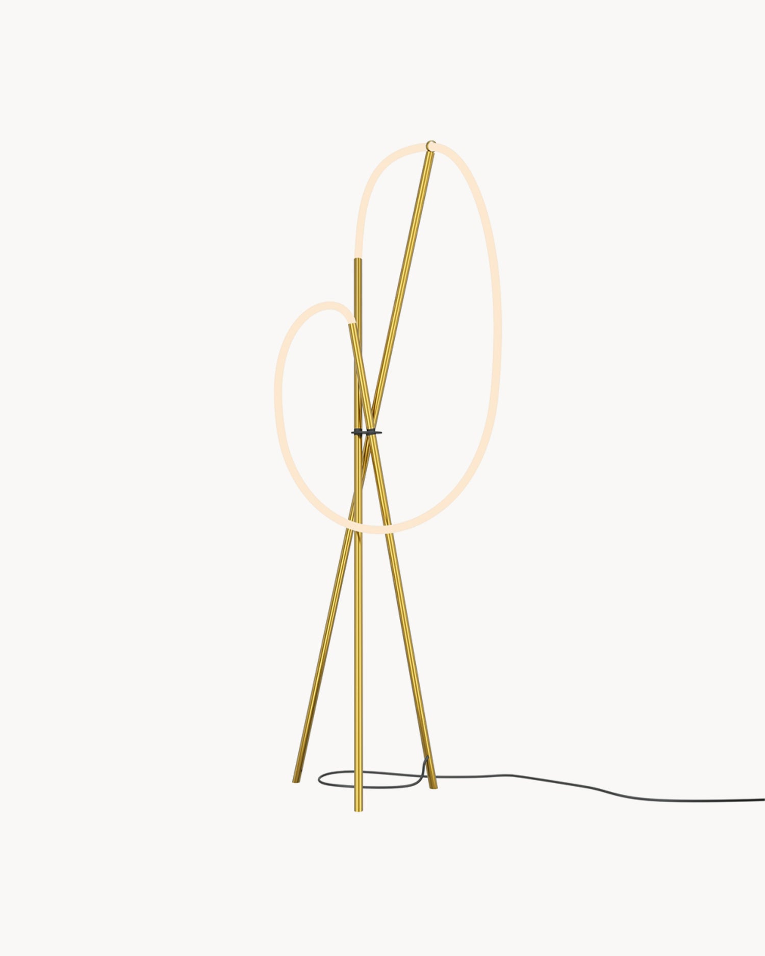 Lampada da terra in alluminio Crochet