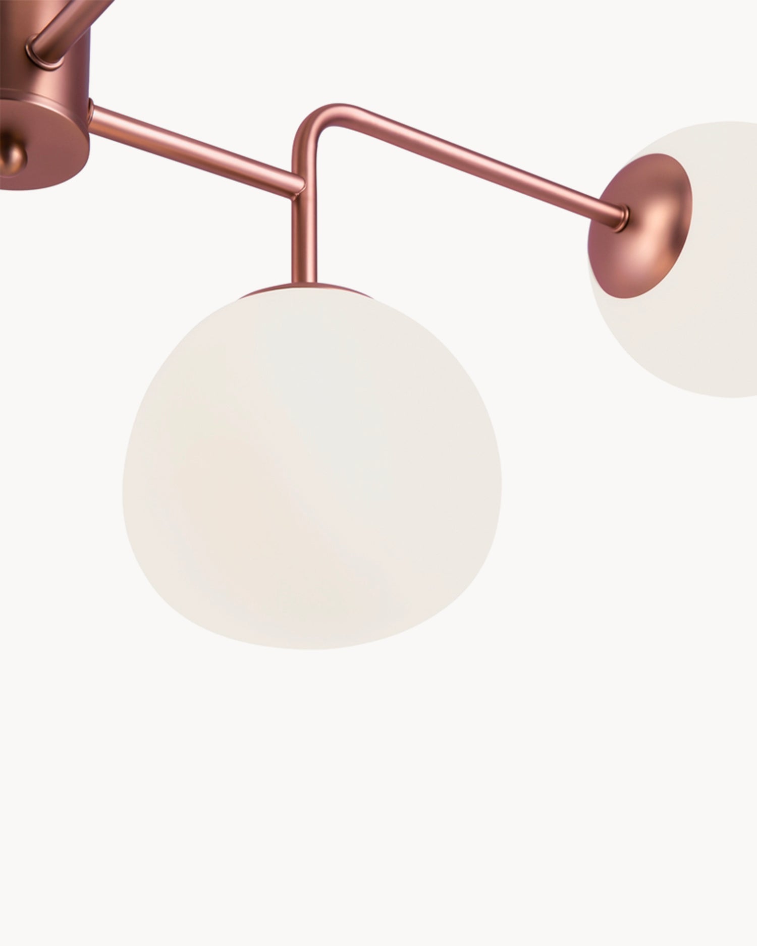 Lampada a sospensione con 8 sfere in vetro Erich