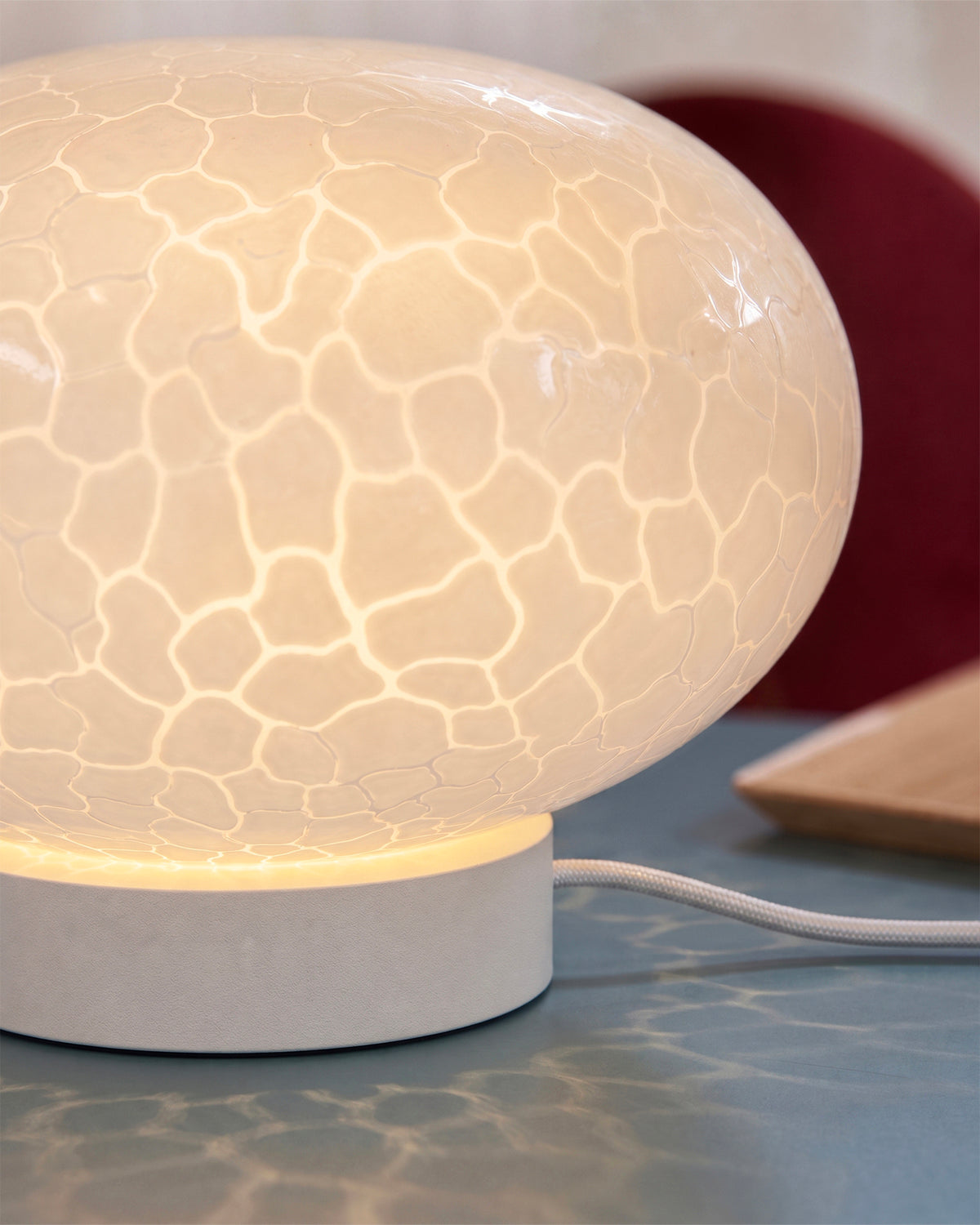Lampada da tavolo in vetro Spume