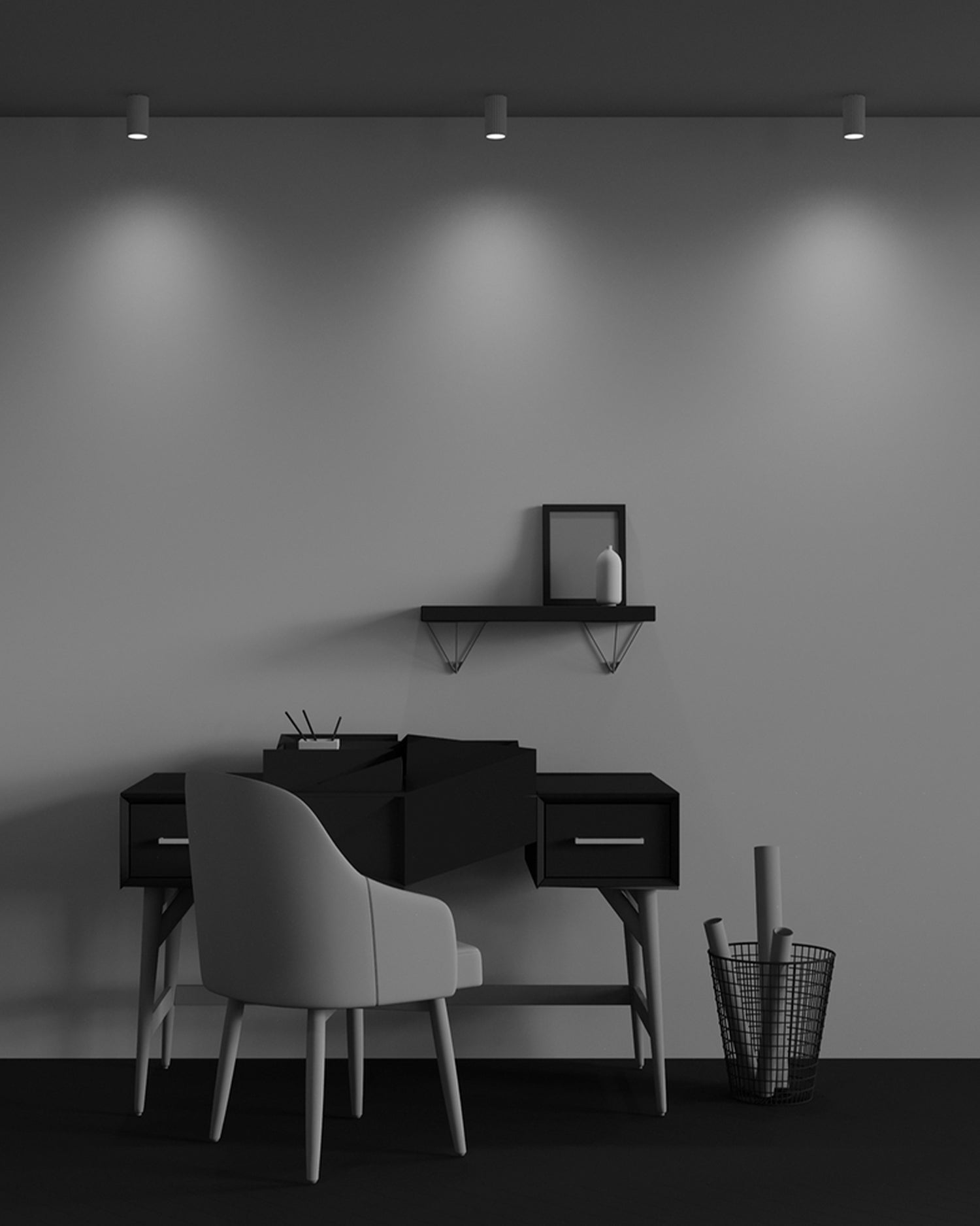 Faretto da soffitto in alluminio Calipso