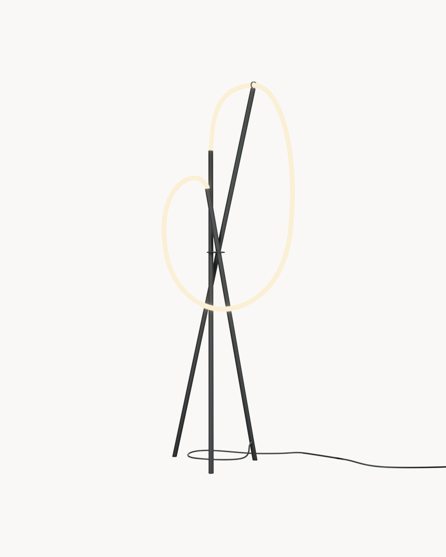 Lampada da terra in alluminio Crochet