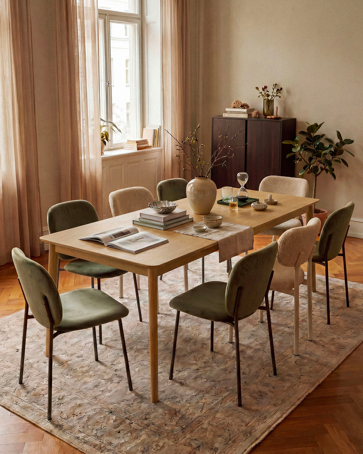 Tavolo allungabile in rovere Elan