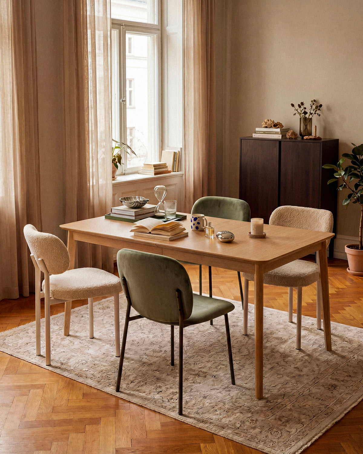 Tavolo allungabile in rovere Elan