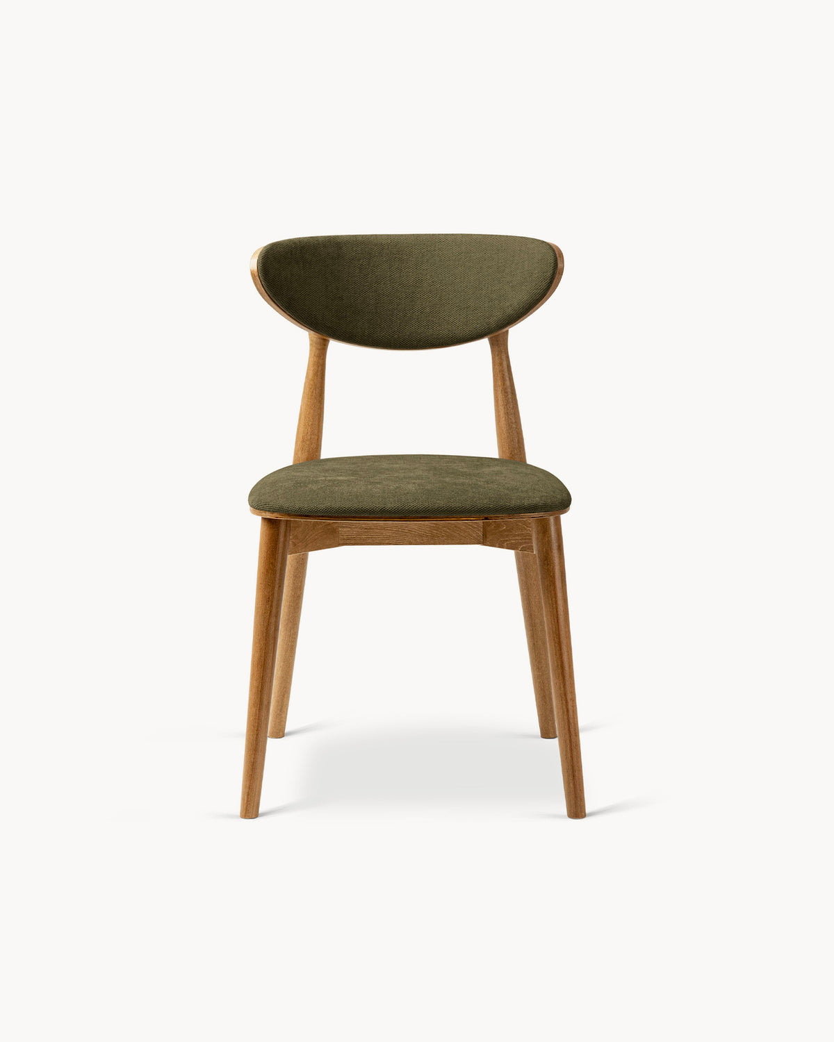 Sedia imbottita in chenille Rina