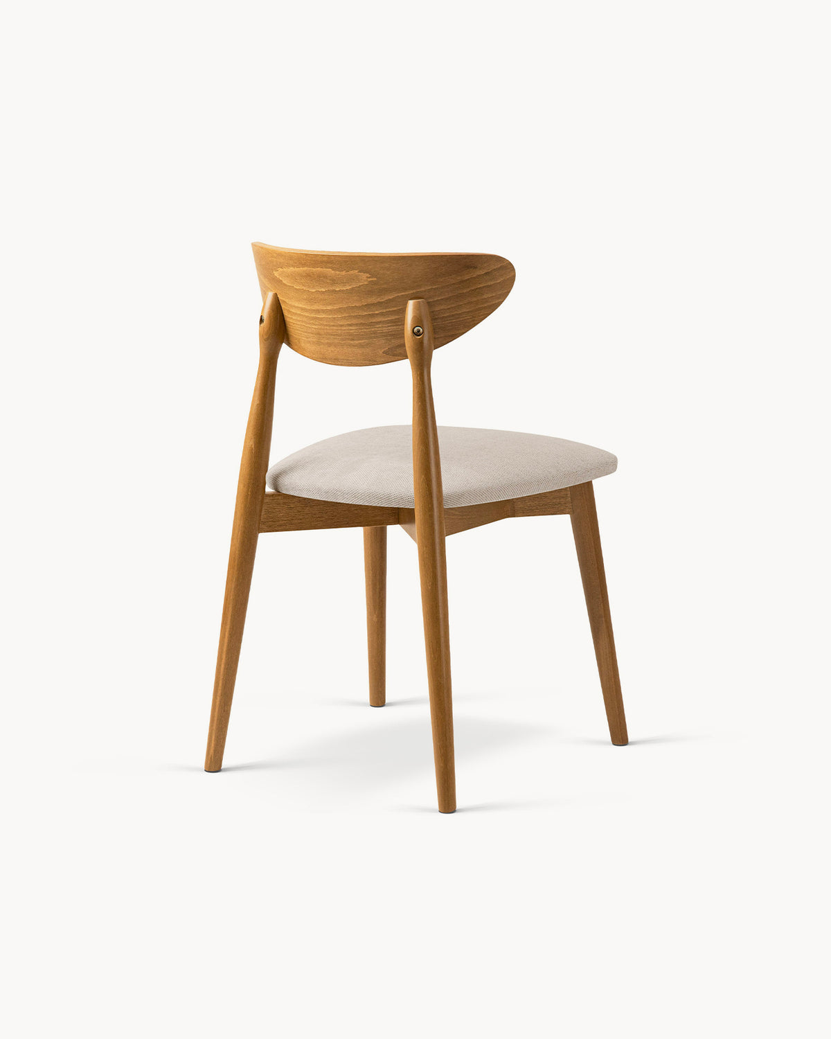 Sedia imbottita in chenille Leon