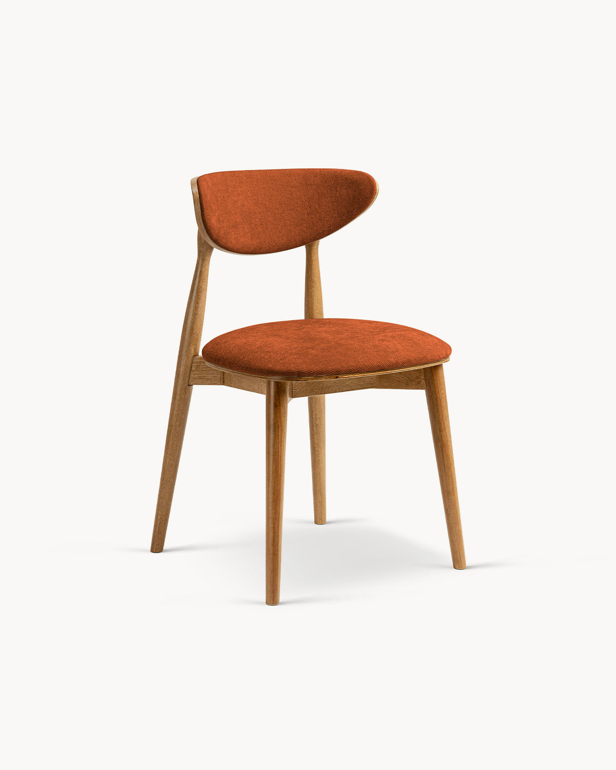 Sedia imbottita in chenille Rina