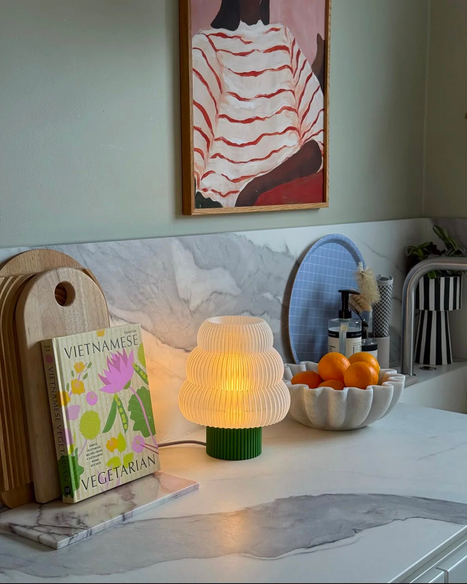 Lampada da tavolo stampata in 3D Luma