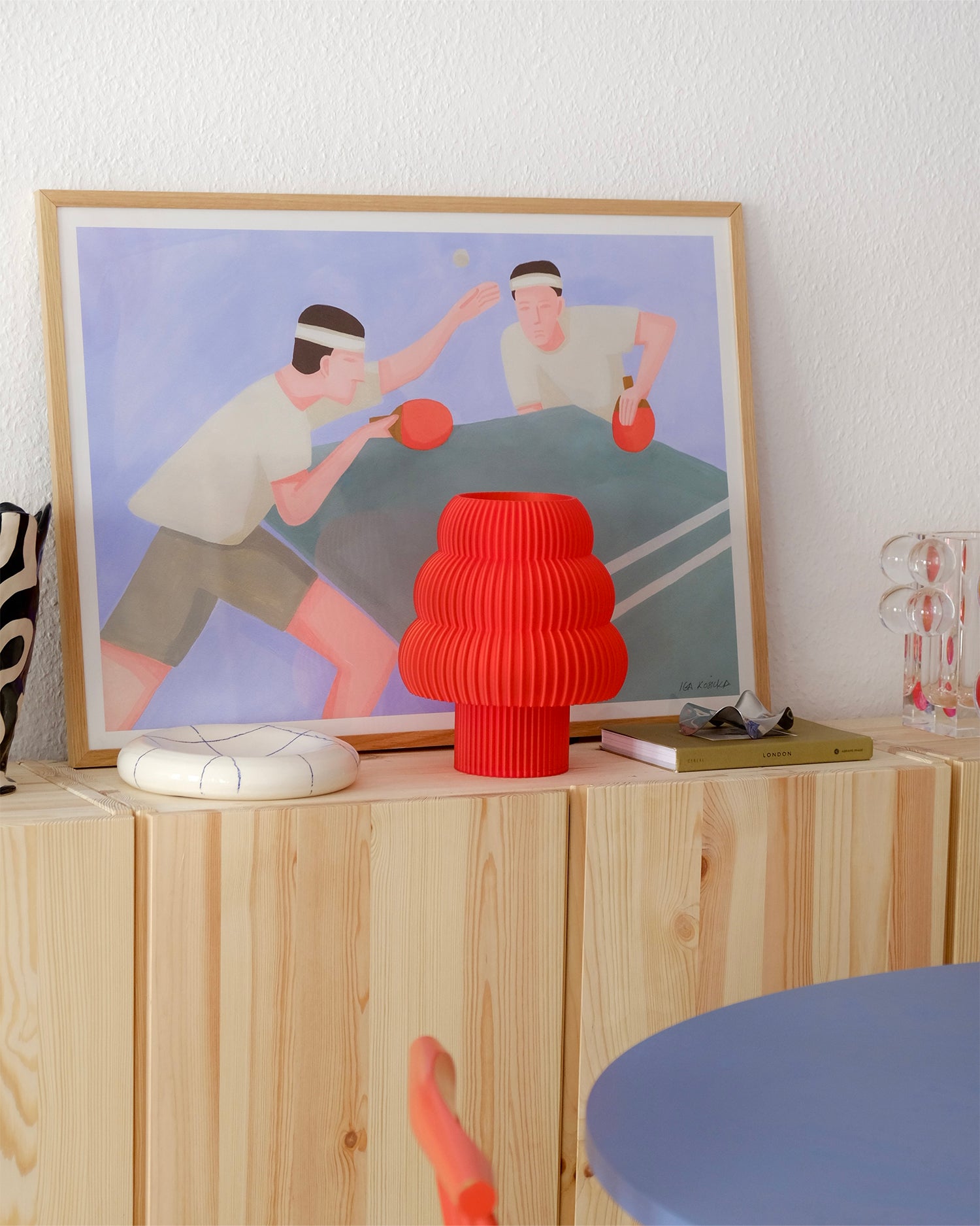 Lampada da tavolo stampata in 3D Luma