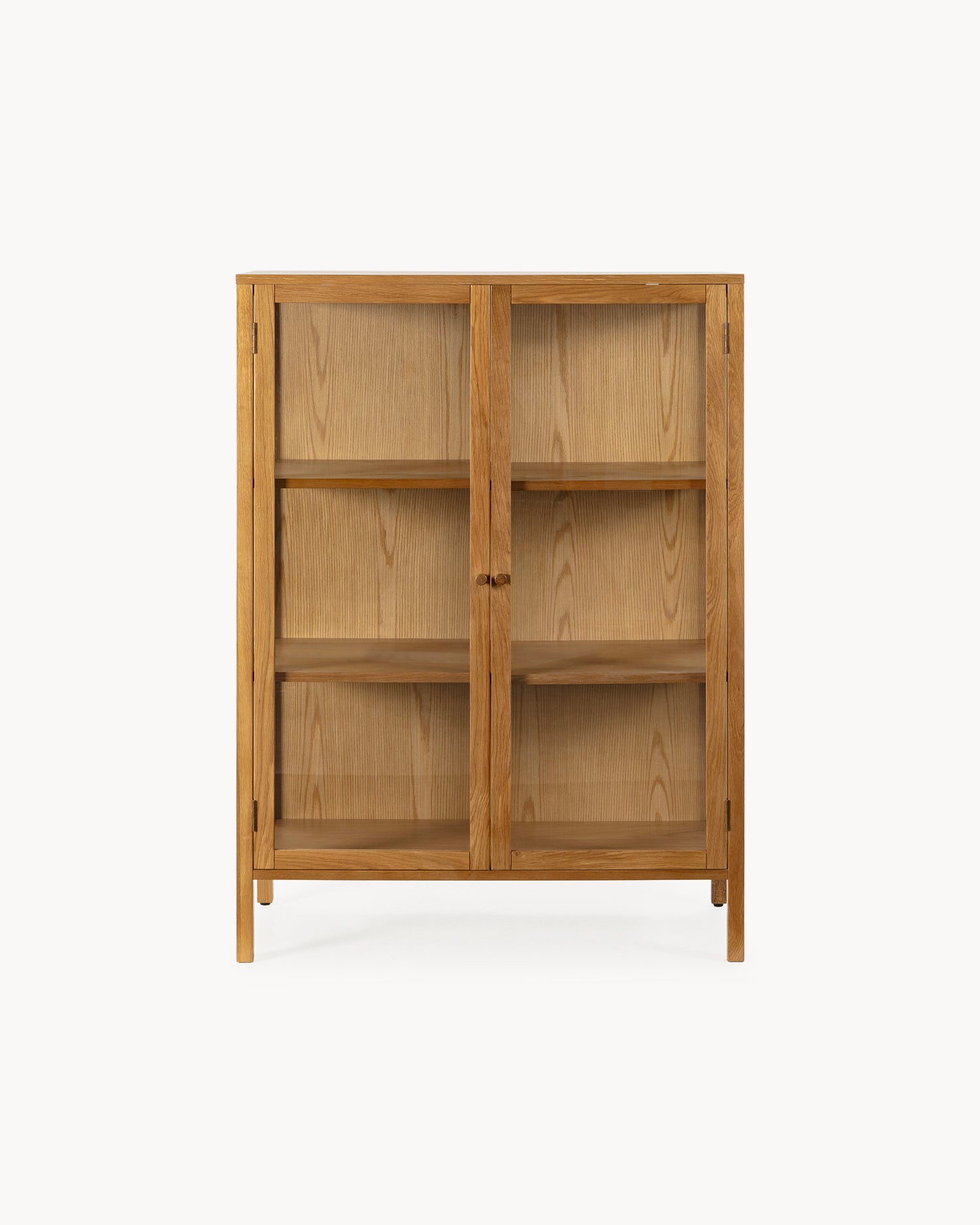 Vetrina in legno di rovere Ceci - Legno/Vetro