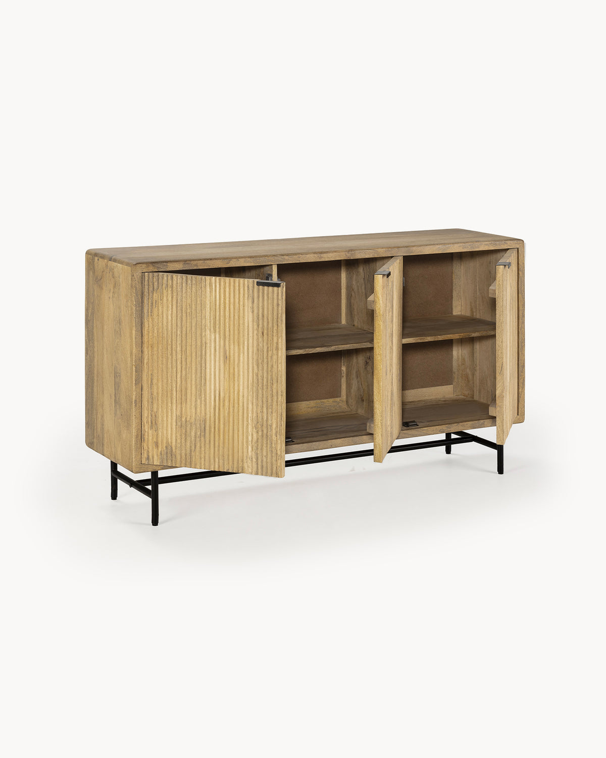 Credenza in legno di mango Mundra - Legno/Metallo