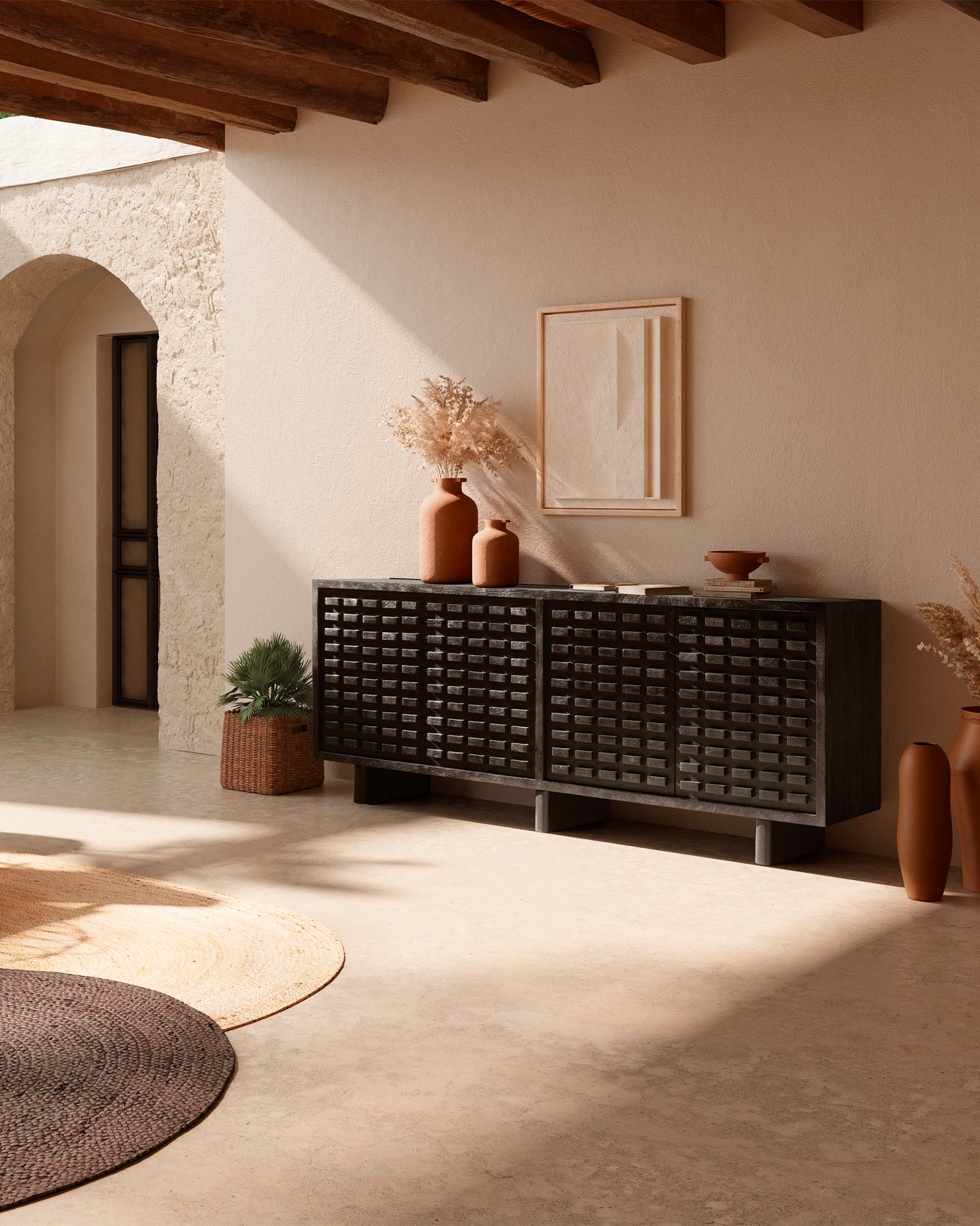 Credenza in legno di mango Inaya