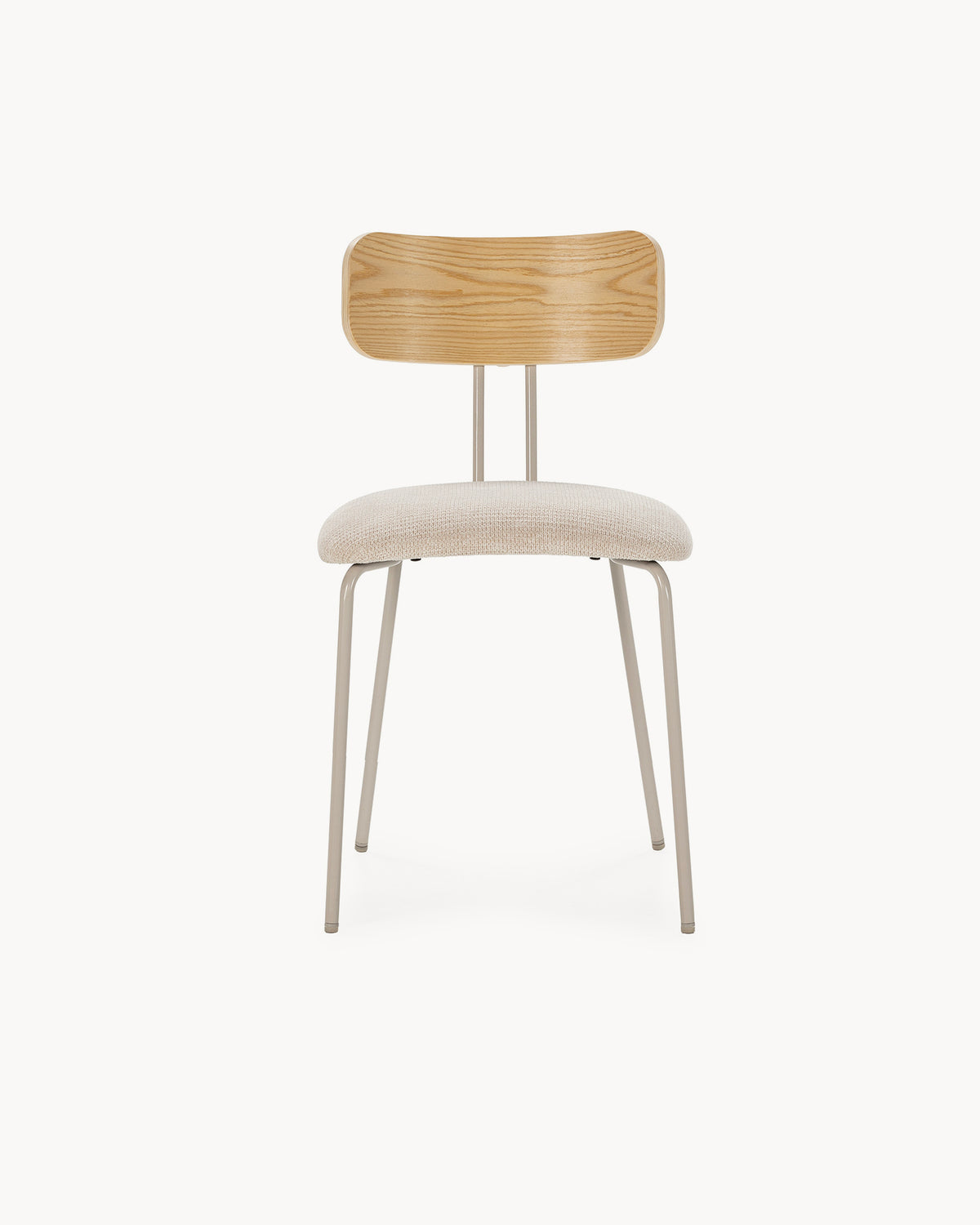 Set 2 sedie da pranzo Olimpia - Beige/Greige/Rovere - Tessuto