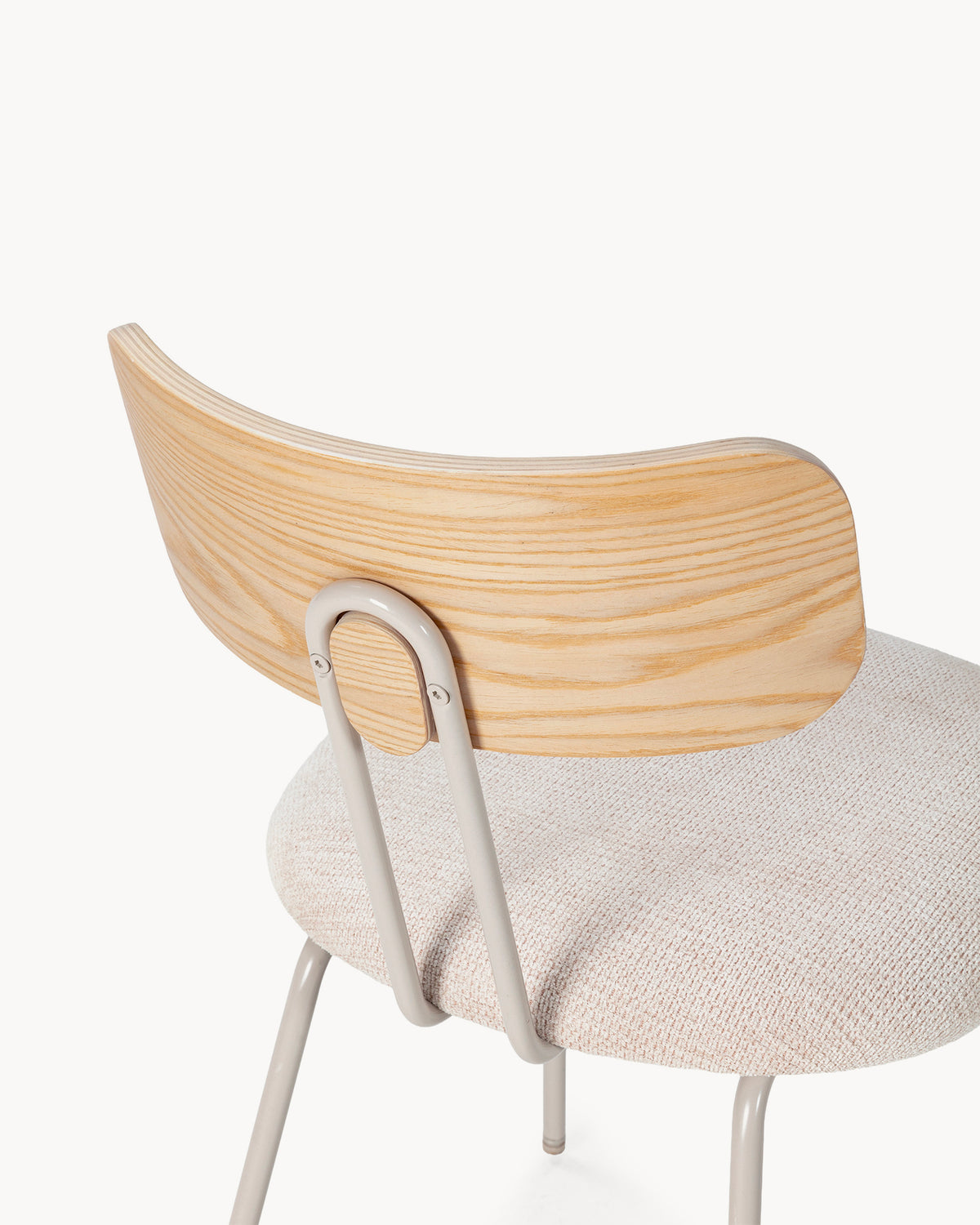 Set 2 sedie da pranzo Olimpia - Beige/Greige/Rovere - Tessuto