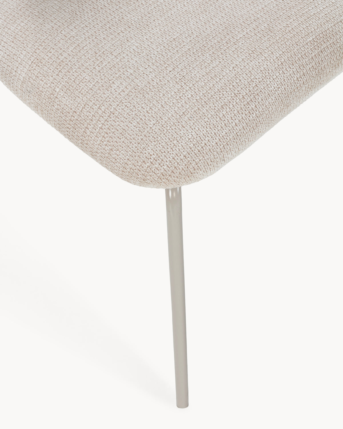 Set 2 sedie da pranzo Olimpia - Beige/Greige/Rovere - Tessuto