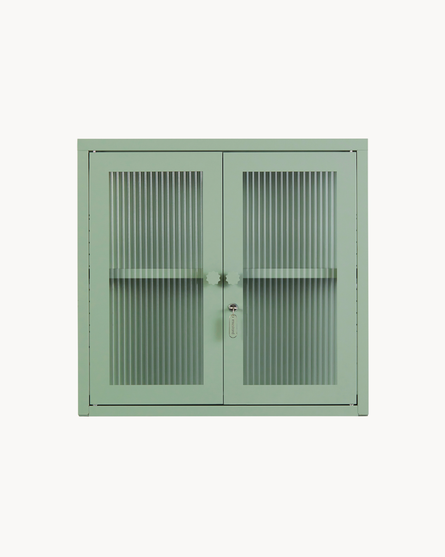 Vetrinetta da parete in metallo e vetro The Kit