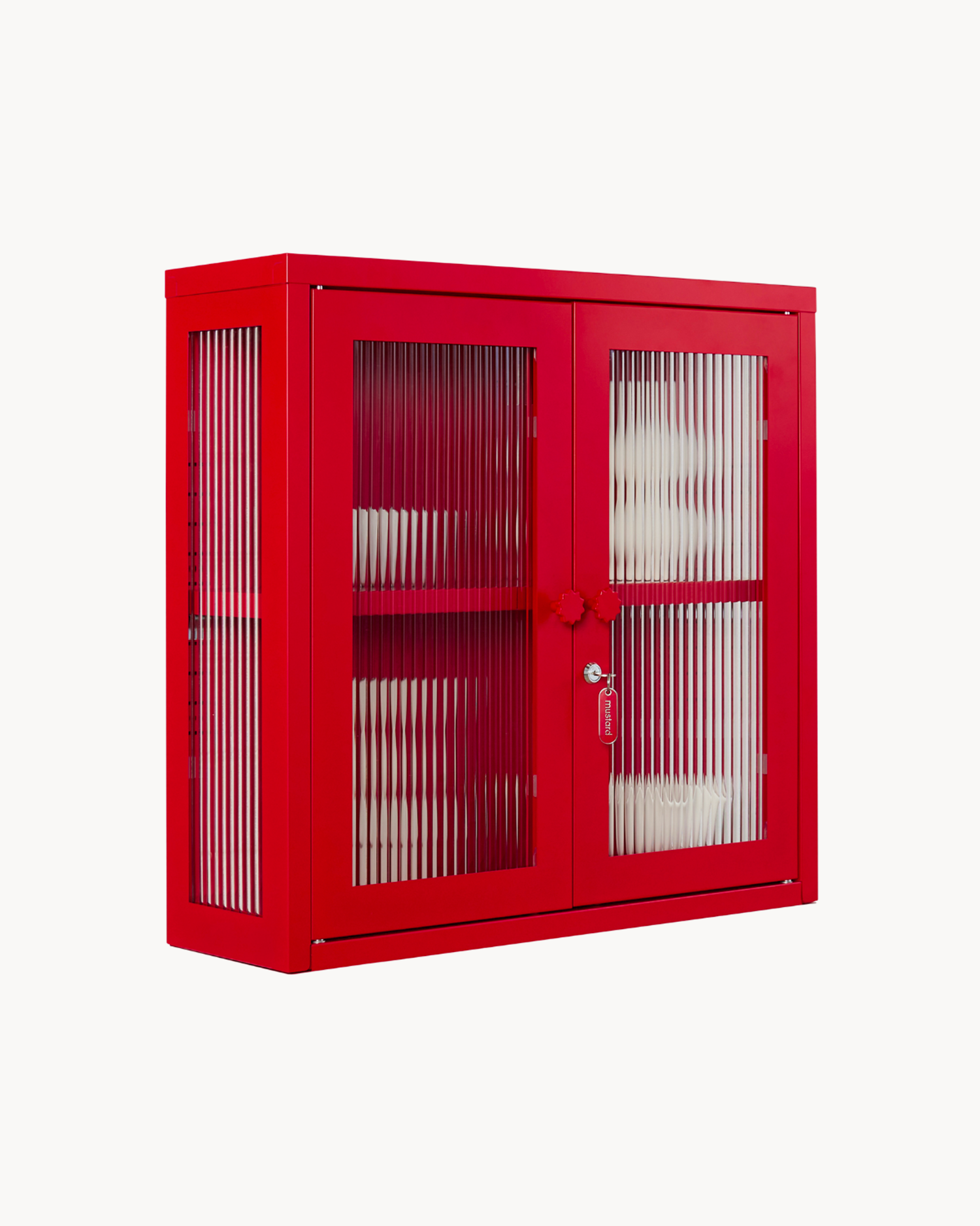 Vetrinetta da parete in metallo e vetro The Kit