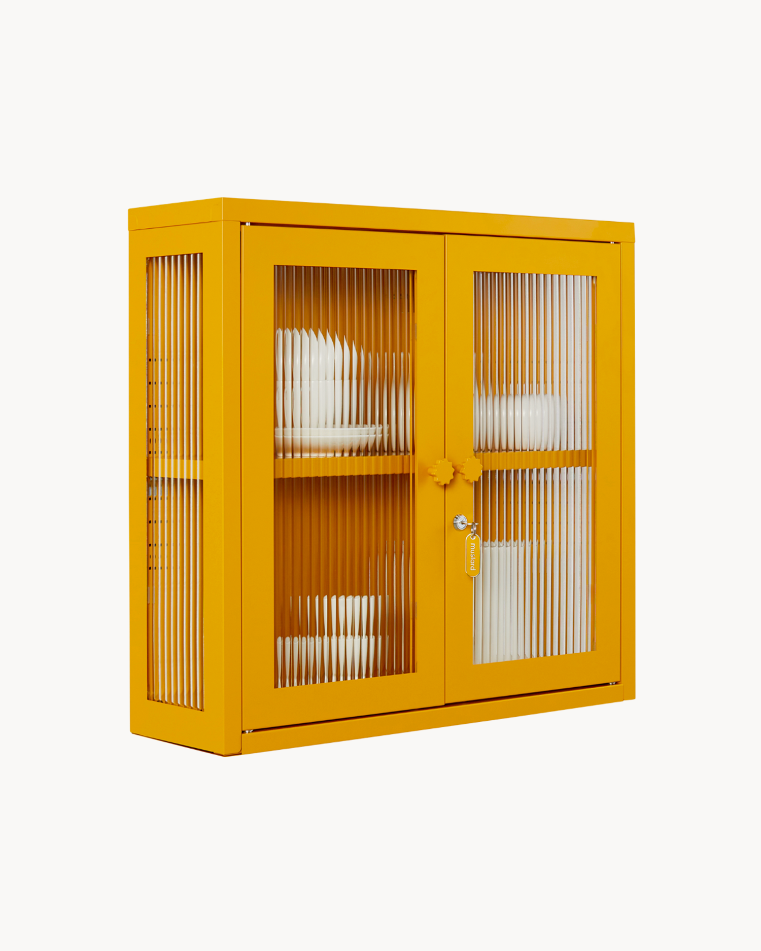 Vetrinetta da parete in metallo e vetro The Kit