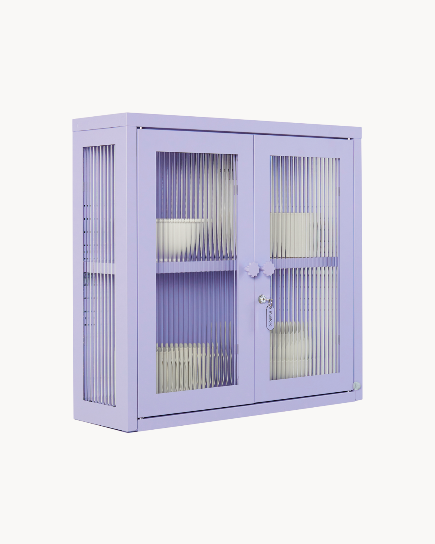 Vetrinetta da parete in metallo e vetro The Kit