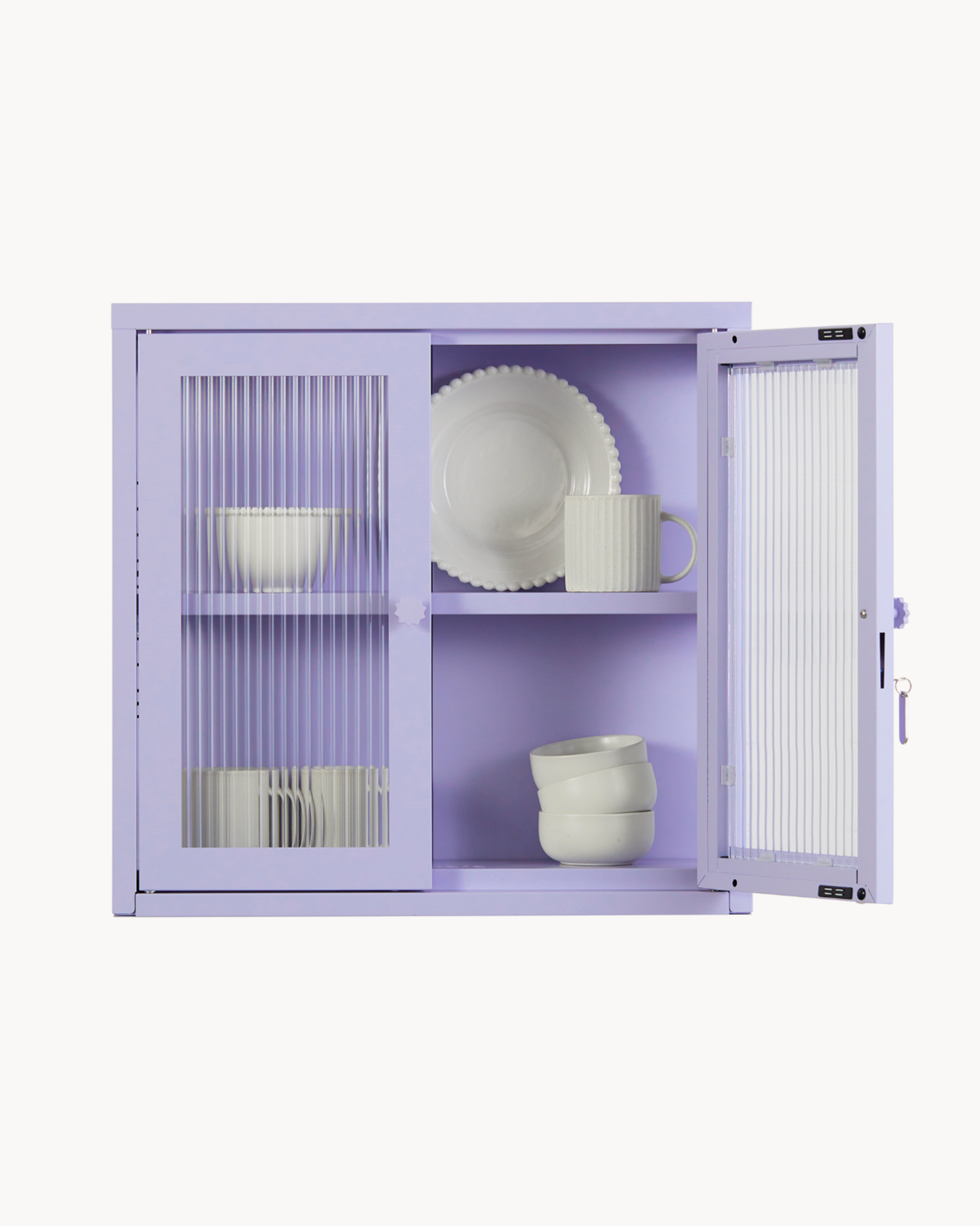 Vetrinetta da parete in metallo e vetro The Kit