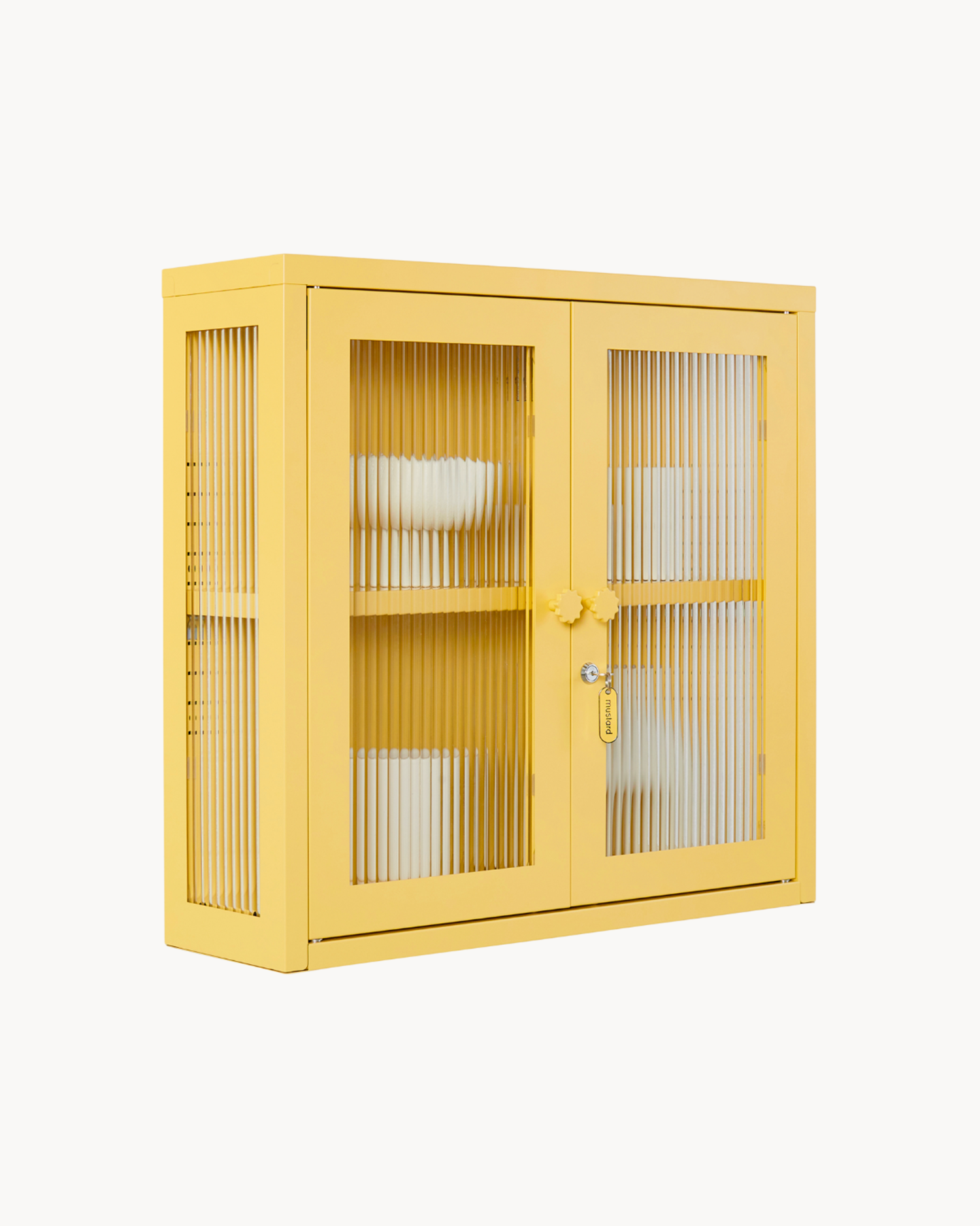 Vetrinetta da parete in metallo e vetro The Kit