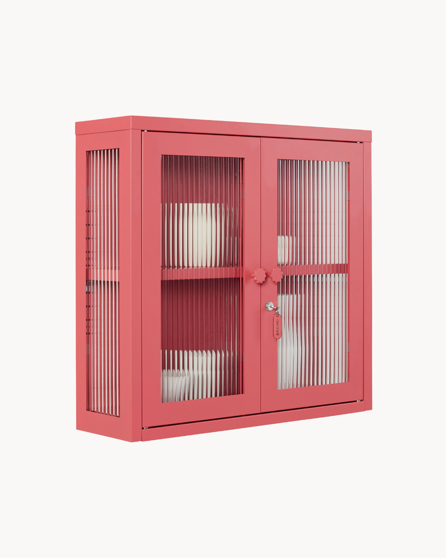 Vetrinetta da parete in metallo e vetro The Kit