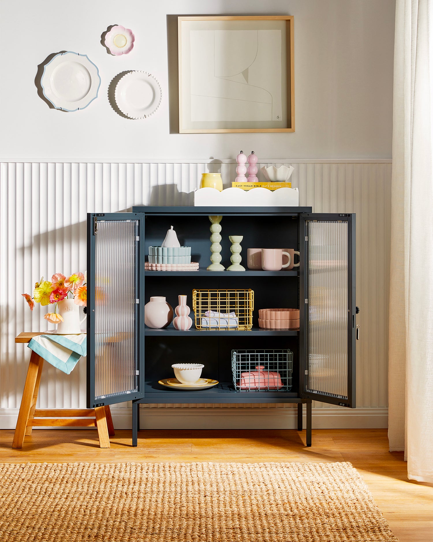 Vetrinetta in metallo e vetro The Mixer