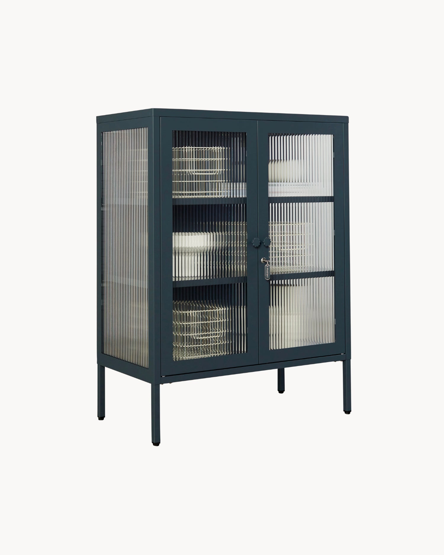 Vetrinetta in metallo e vetro The Mixer