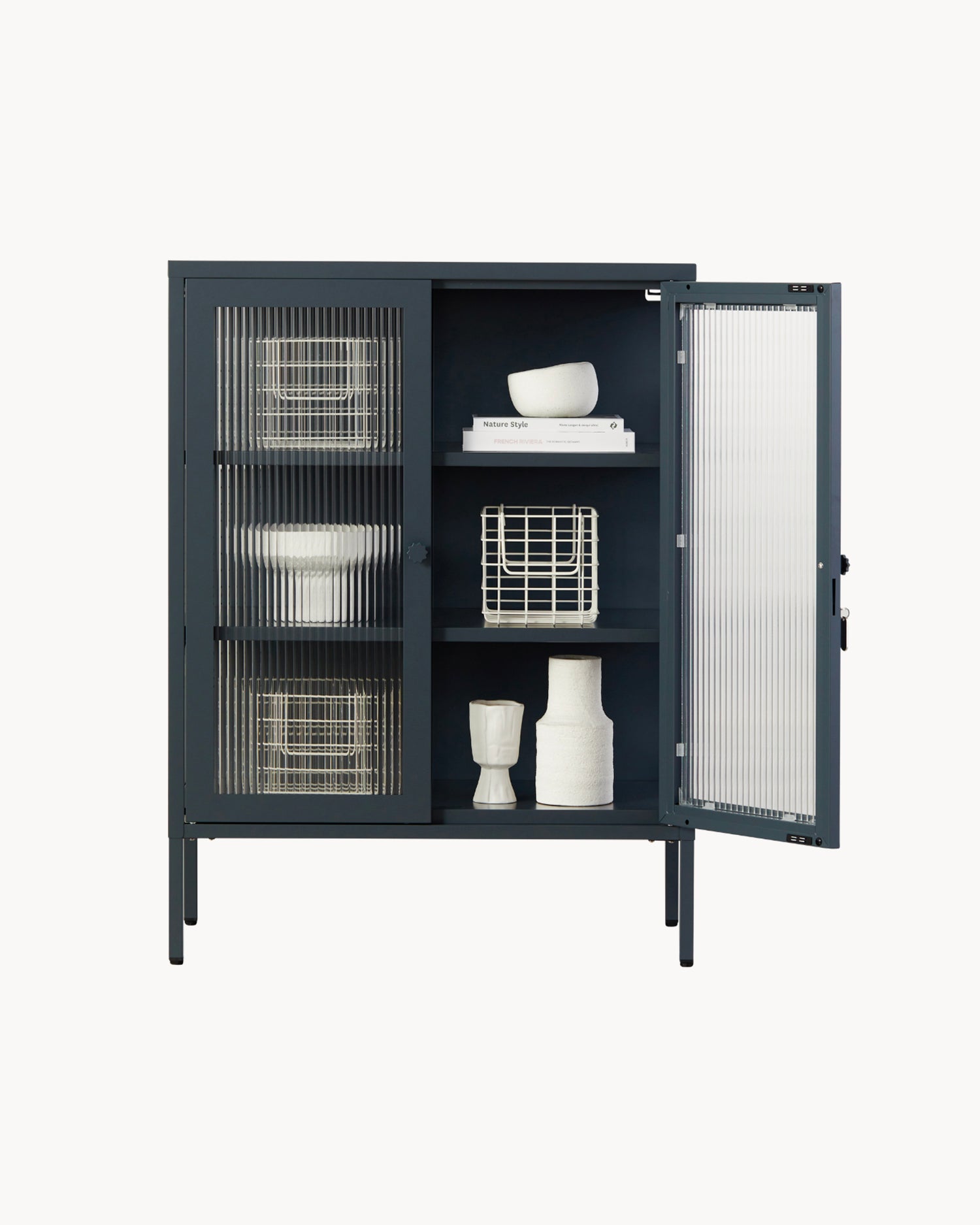 Vetrinetta in metallo e vetro The Mixer