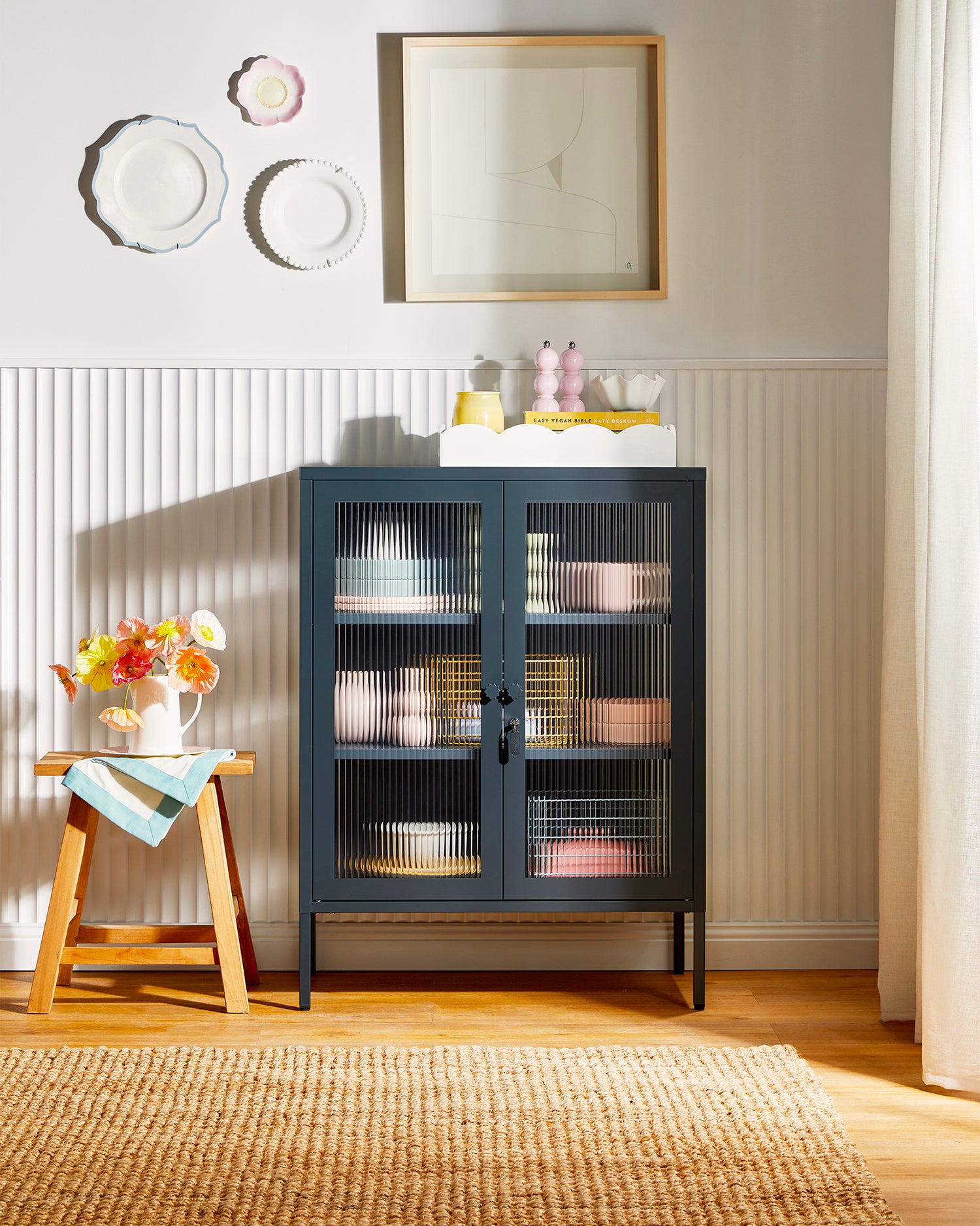 Vetrinetta in metallo e vetro The Mixer