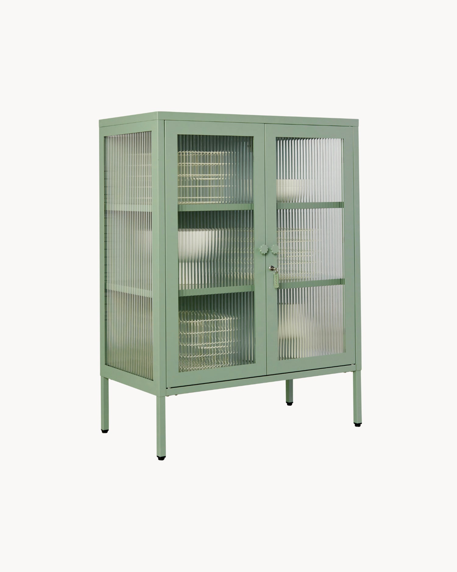 Vetrinetta in metallo e vetro The Mixer