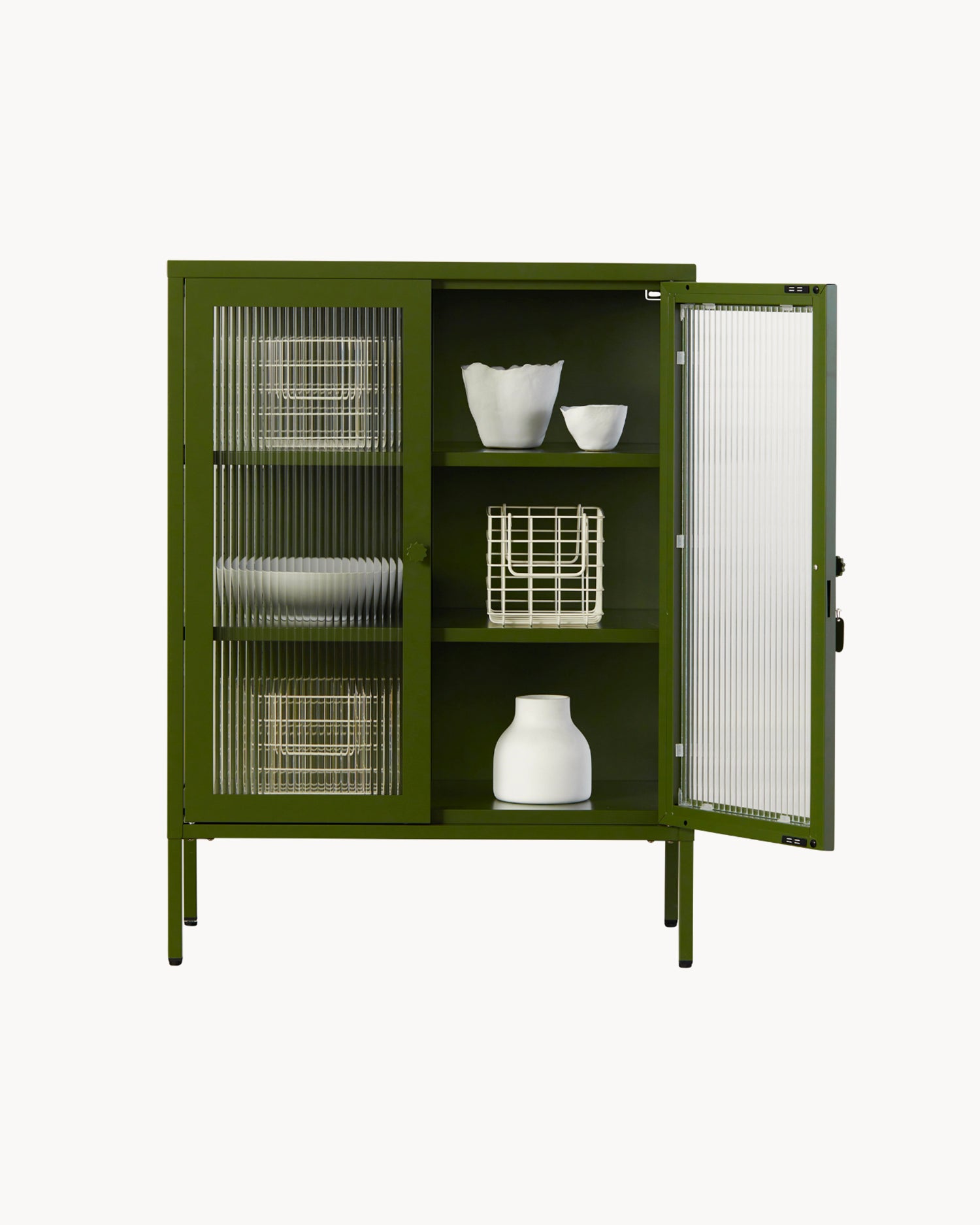 Vetrinetta in metallo e vetro The Mixer