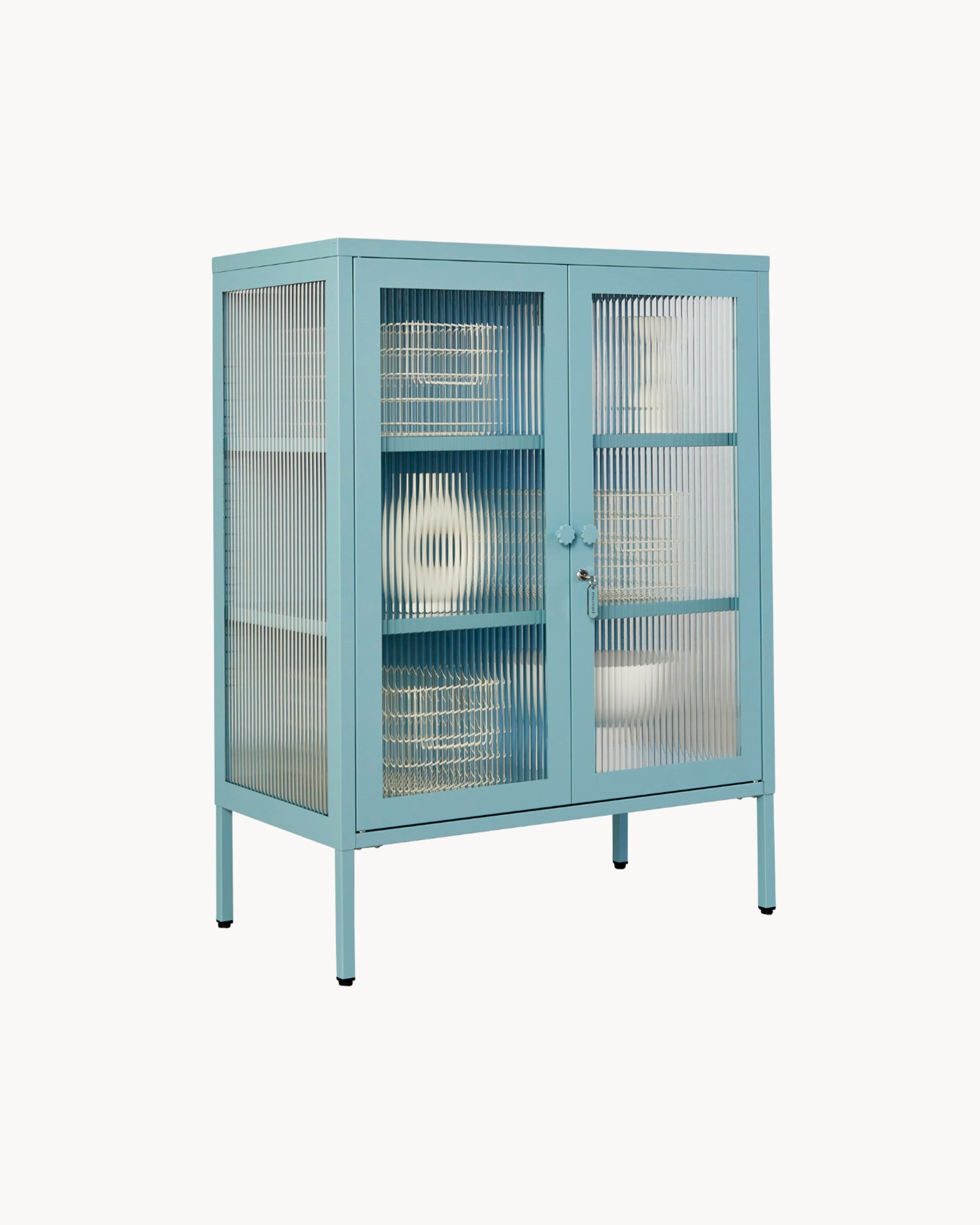 Vetrinetta in metallo e vetro The Mixer