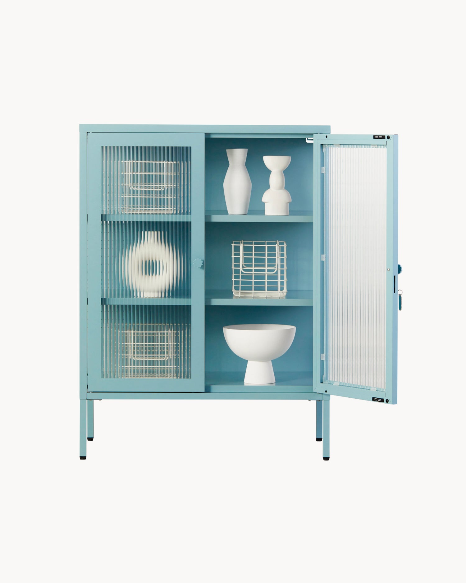 Vetrinetta in metallo e vetro The Mixer