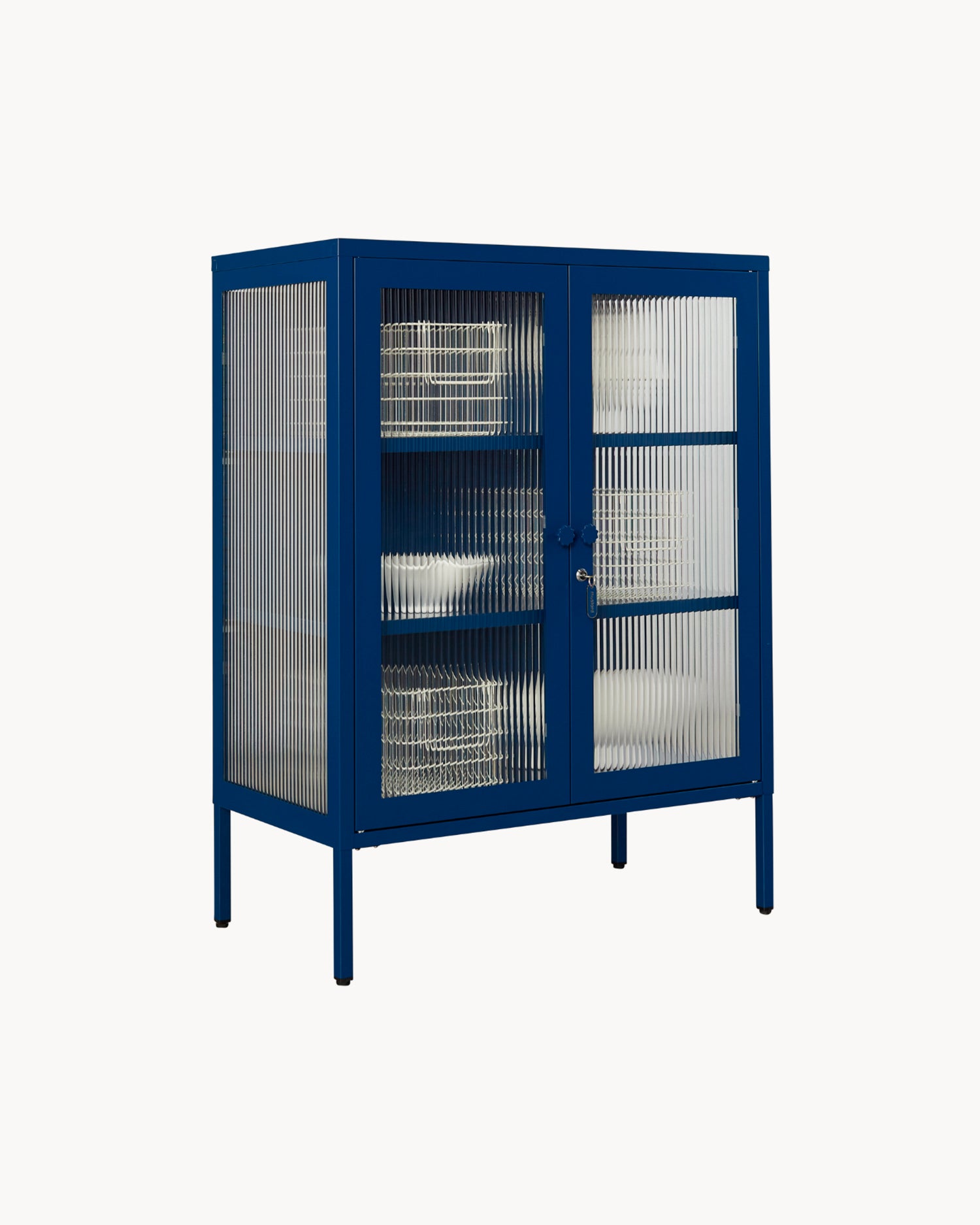 Vetrinetta in metallo e vetro The Mixer