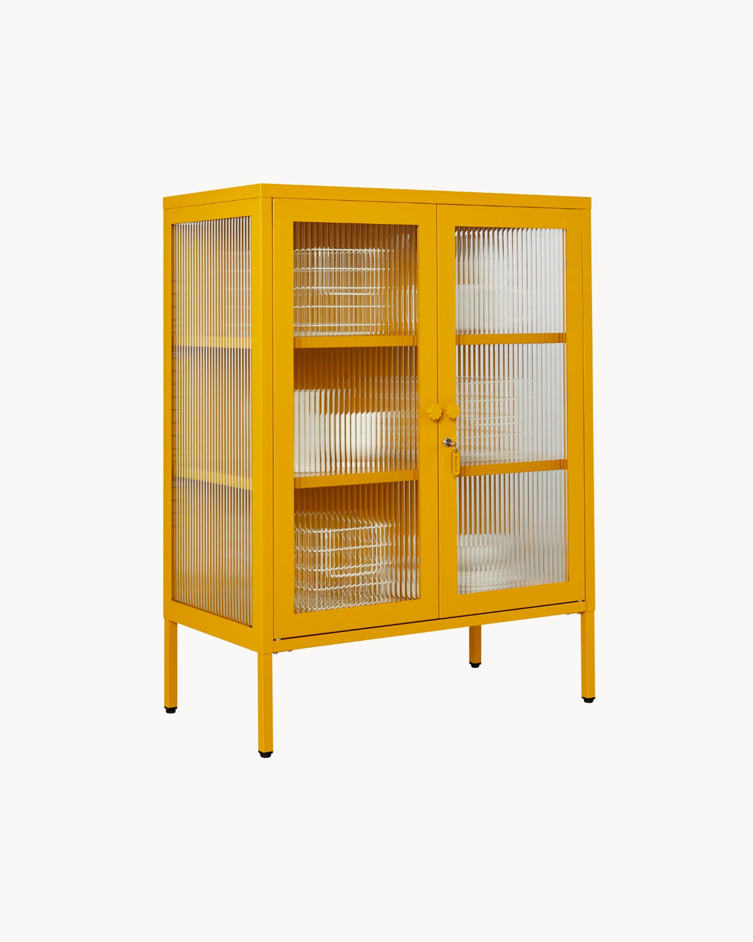 Vetrinetta in metallo e vetro The Mixer