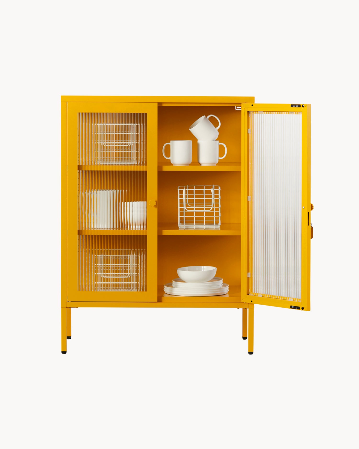 Vetrinetta in metallo e vetro The Mixer