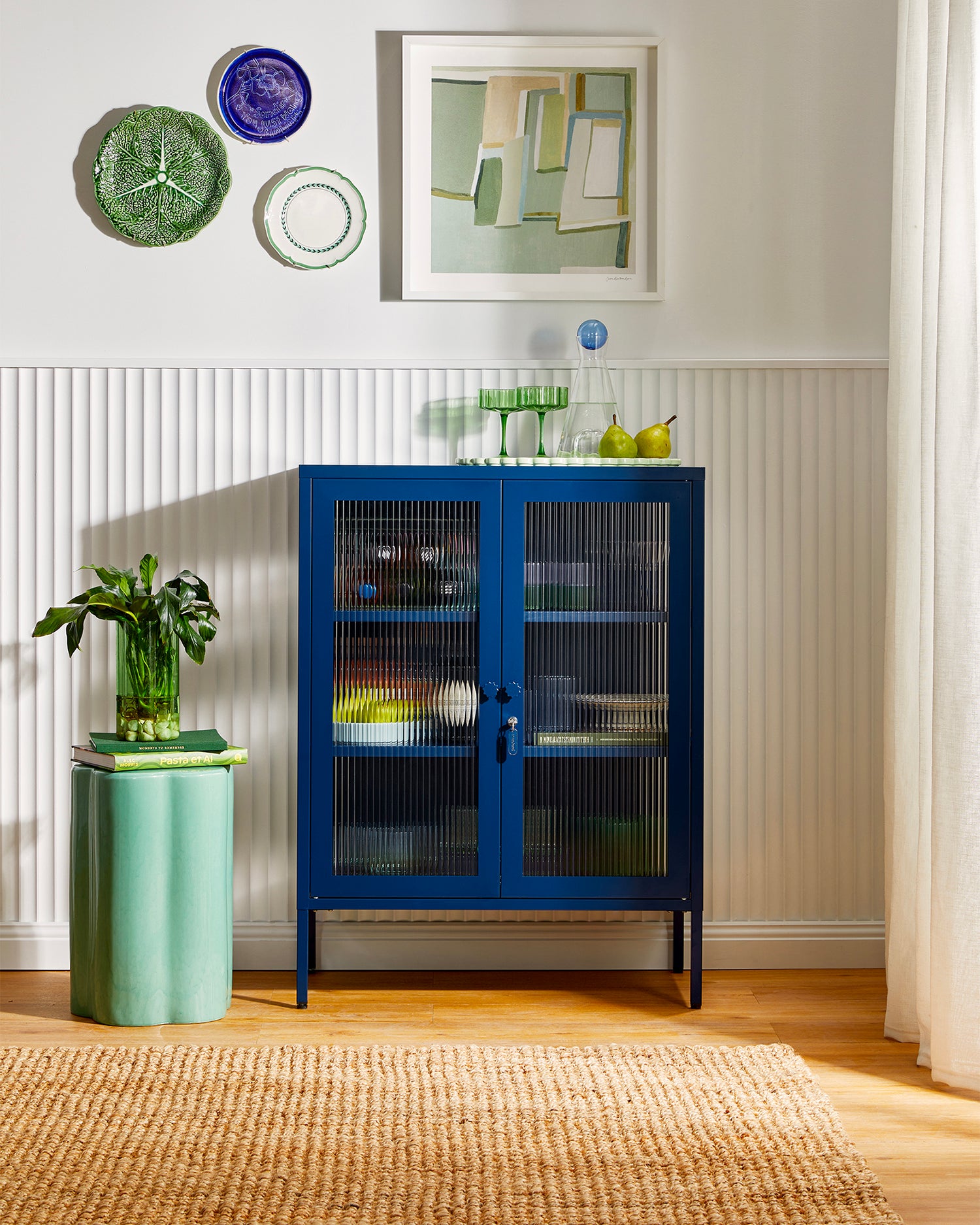 Vetrinetta in metallo e vetro The Mixer