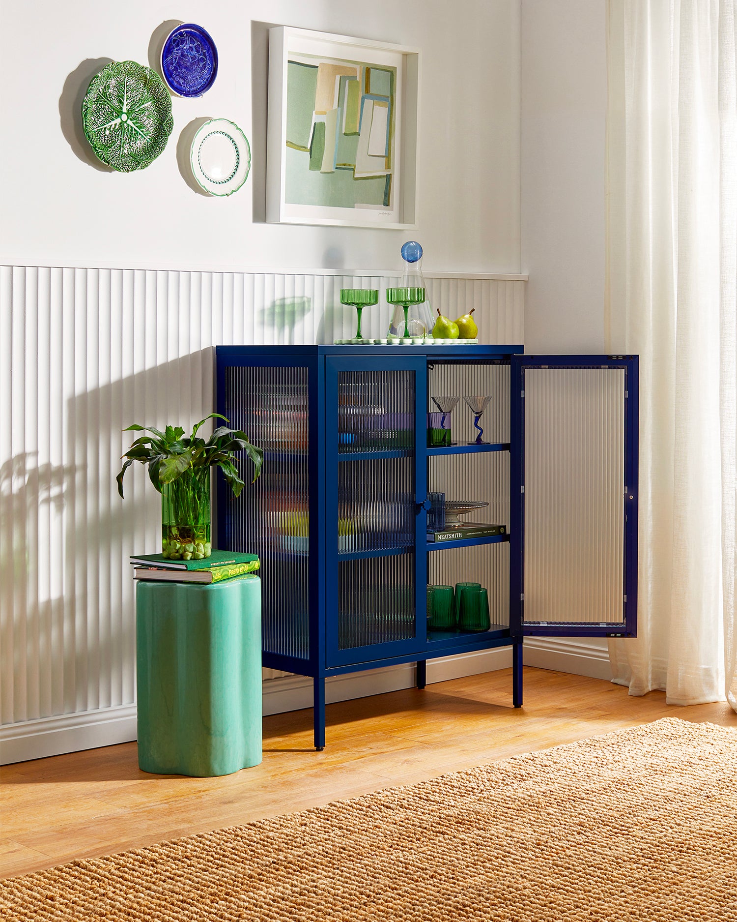 Vetrinetta in metallo e vetro The Mixer