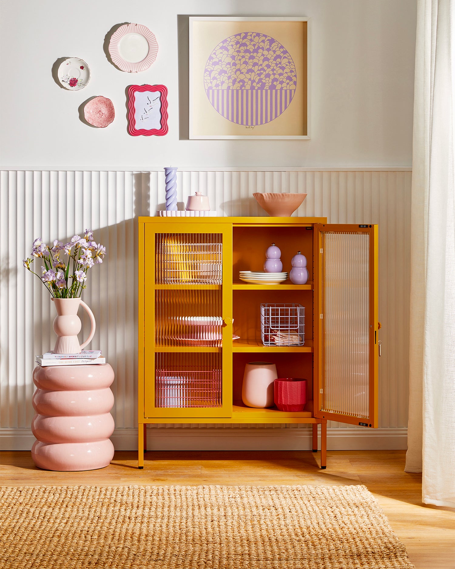 Vetrinetta in metallo e vetro The Mixer